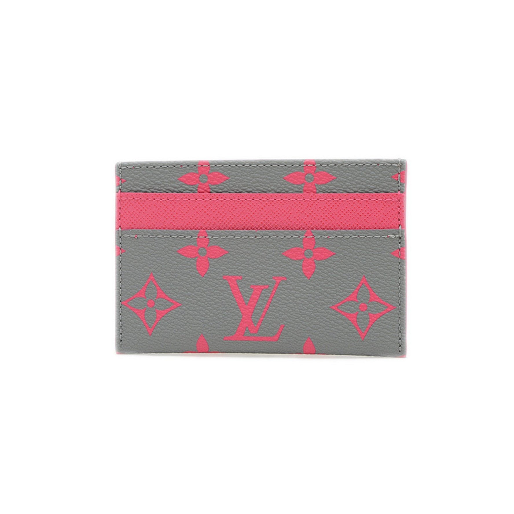 Louis Vuitton Monogram Business Card Holder/Card Case Porte Carte Double Green