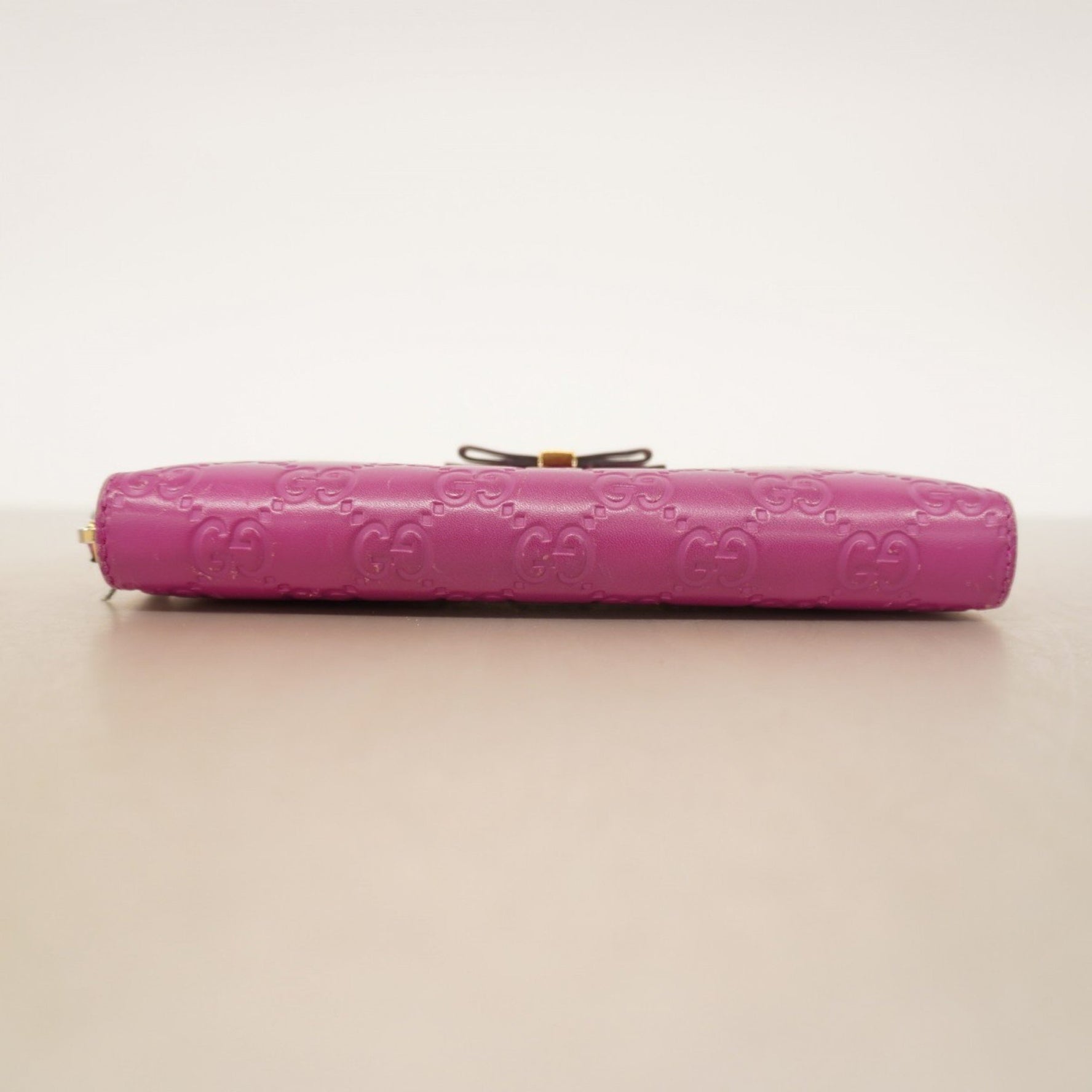 Gucci long wallet Guccissima leather