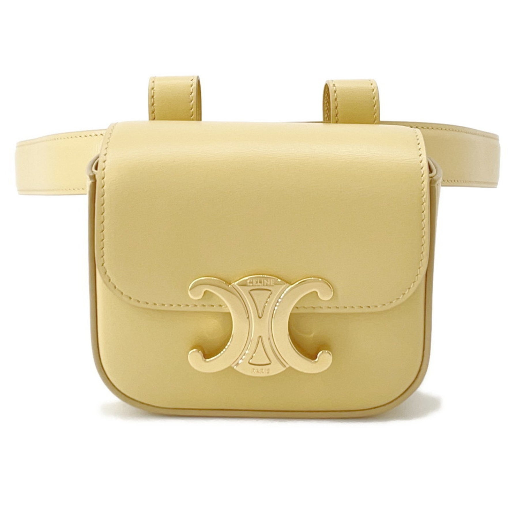 Celine Triomphe Belt Bag a waist pouch and body bag.