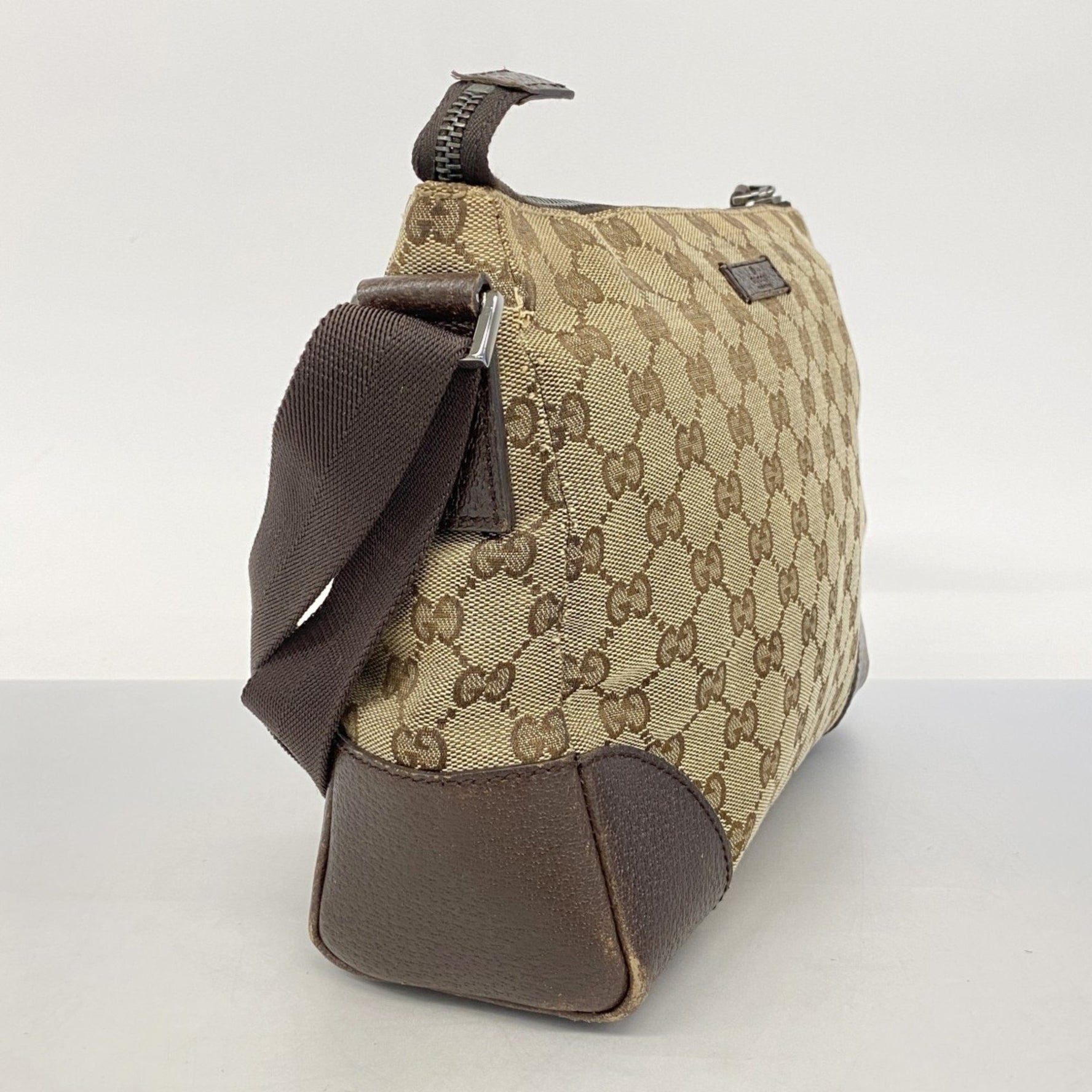 Gucci GG Canvas Shoulder Bag Brown Women's P1196990