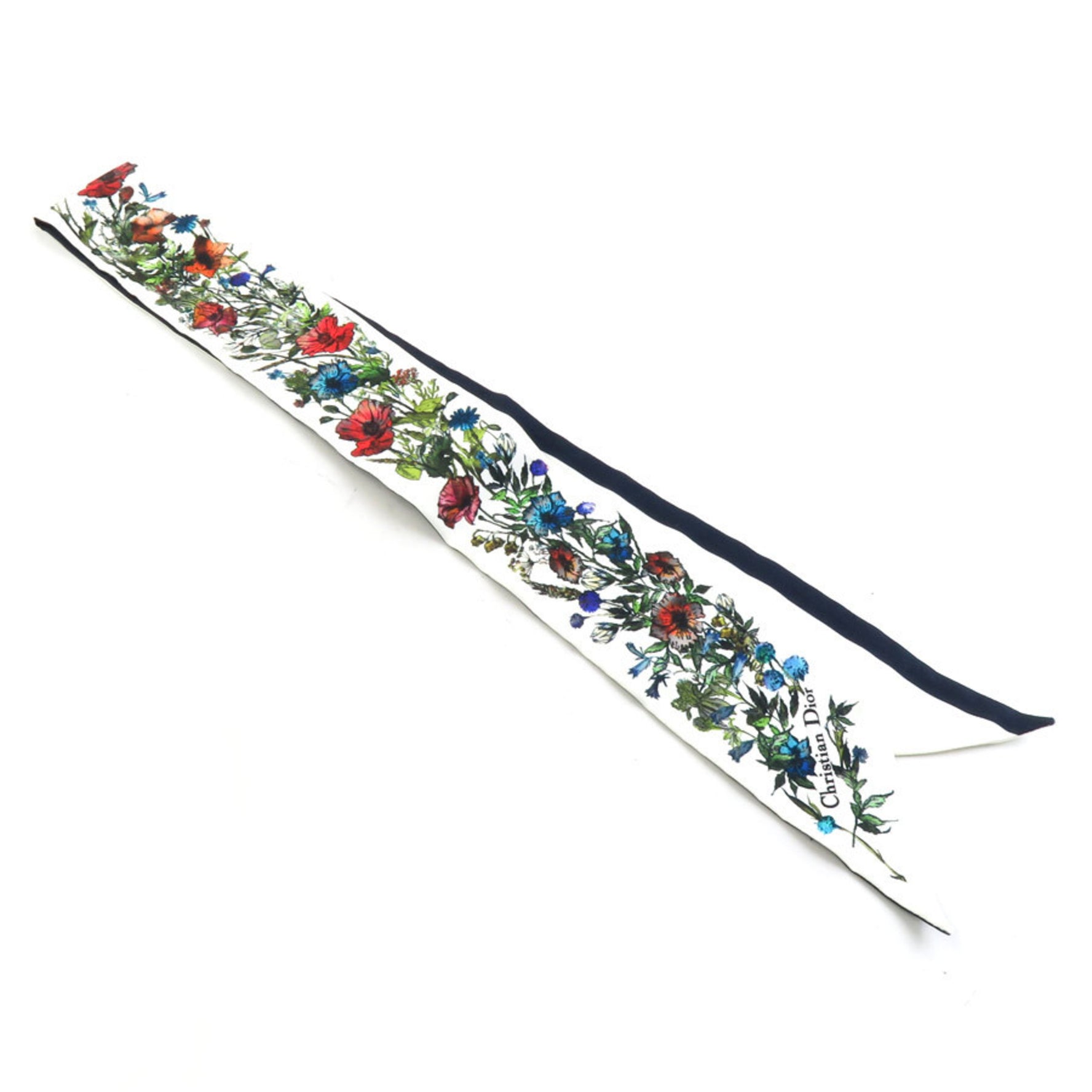 Christian Dior Scarf/Muffler Ribbon Silk Multicolor