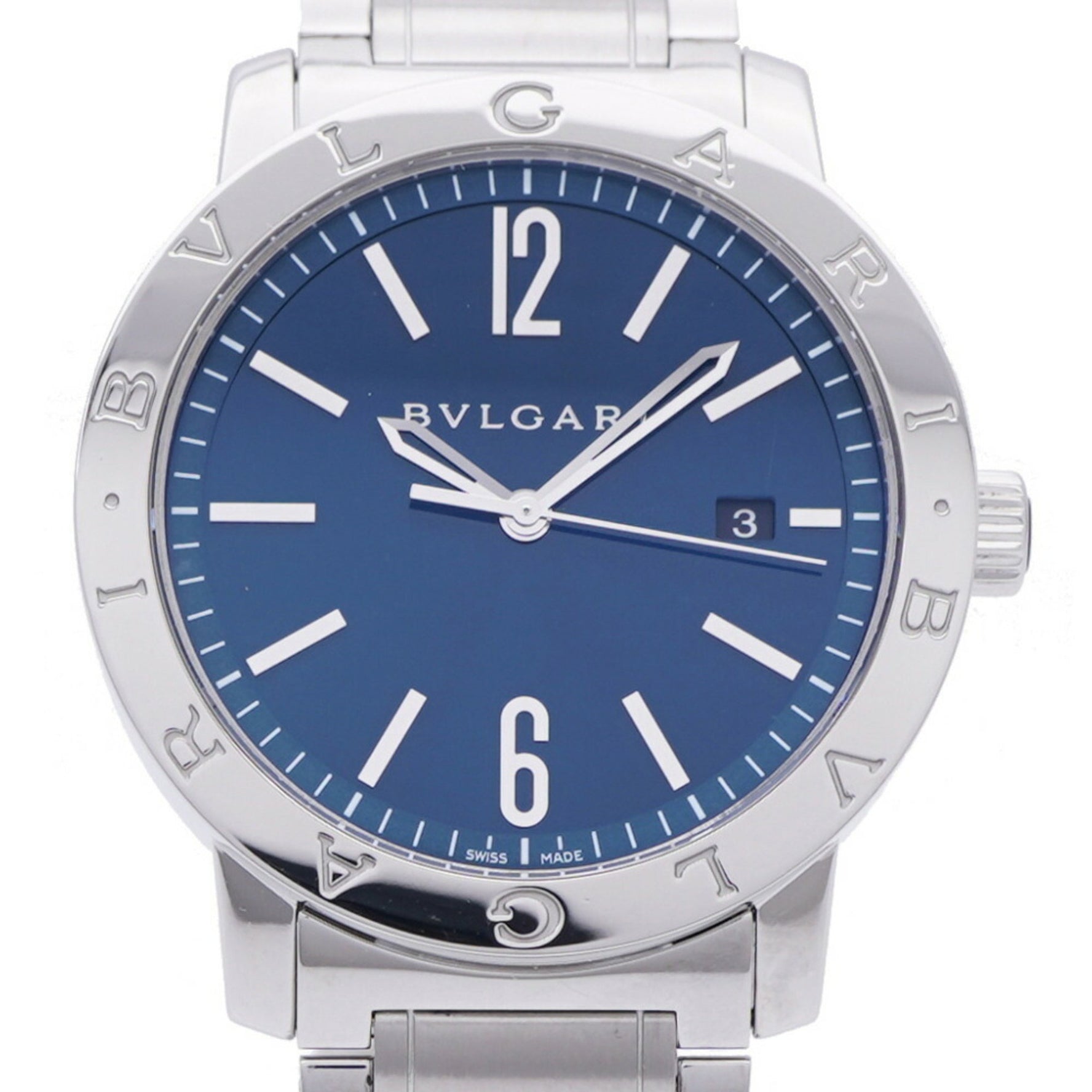BVLGARI Automatic Watch Stainless Steel Blue Dial