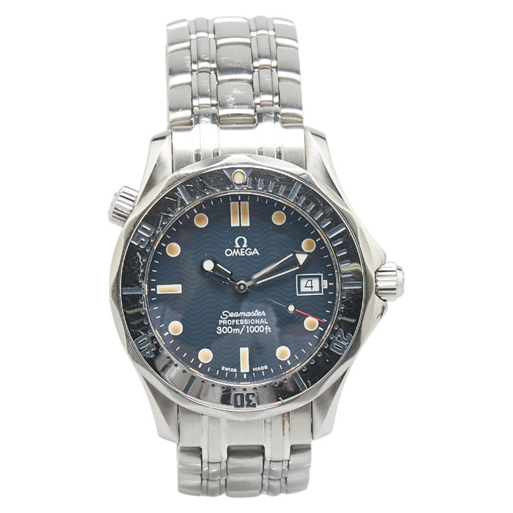 Omega Seamaster 300 Watch 2562.80 Quartz Black Dial Stainless Steel Men's OMEGA