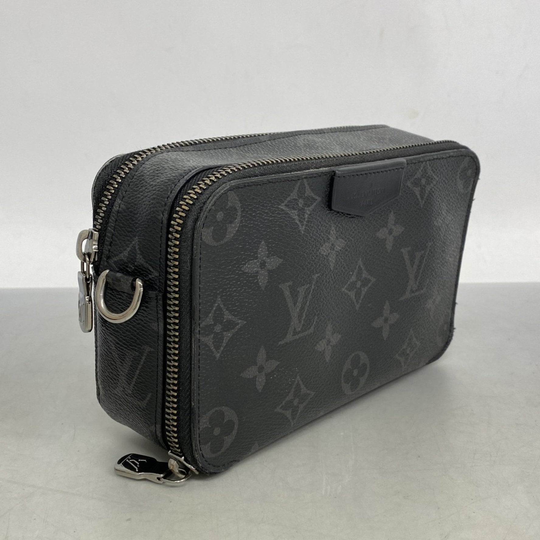 Louis Vuitton Monogram Eclipse Alpha Wearable Wallet Shoulder Bag Black/Grey