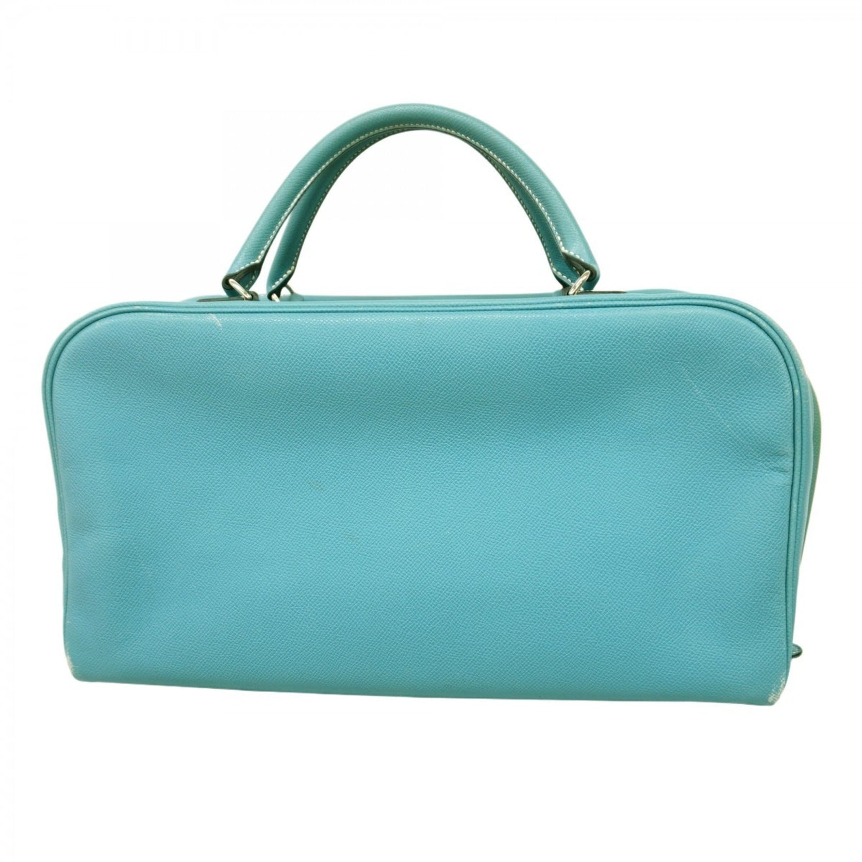 Hermes Hermès Sac Envie 36 Handbag in Epsom Leather, Blue Jean, with J Stamp