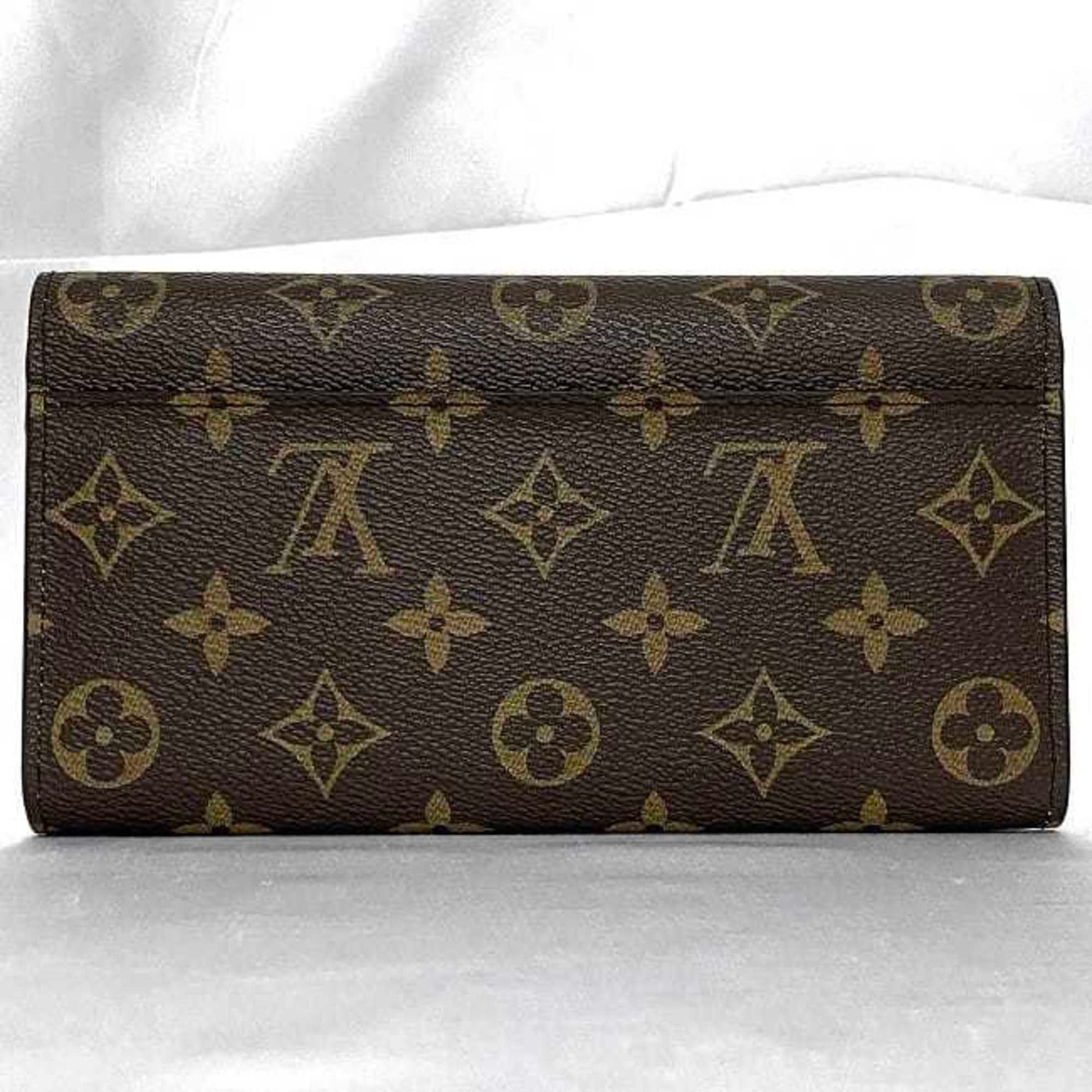 Louis Vuitton Bi-fold Long Wallet Portefeuille Sarah Brown Multicolor Monogram Illustre Cruise Collection Canvas Flap Folding