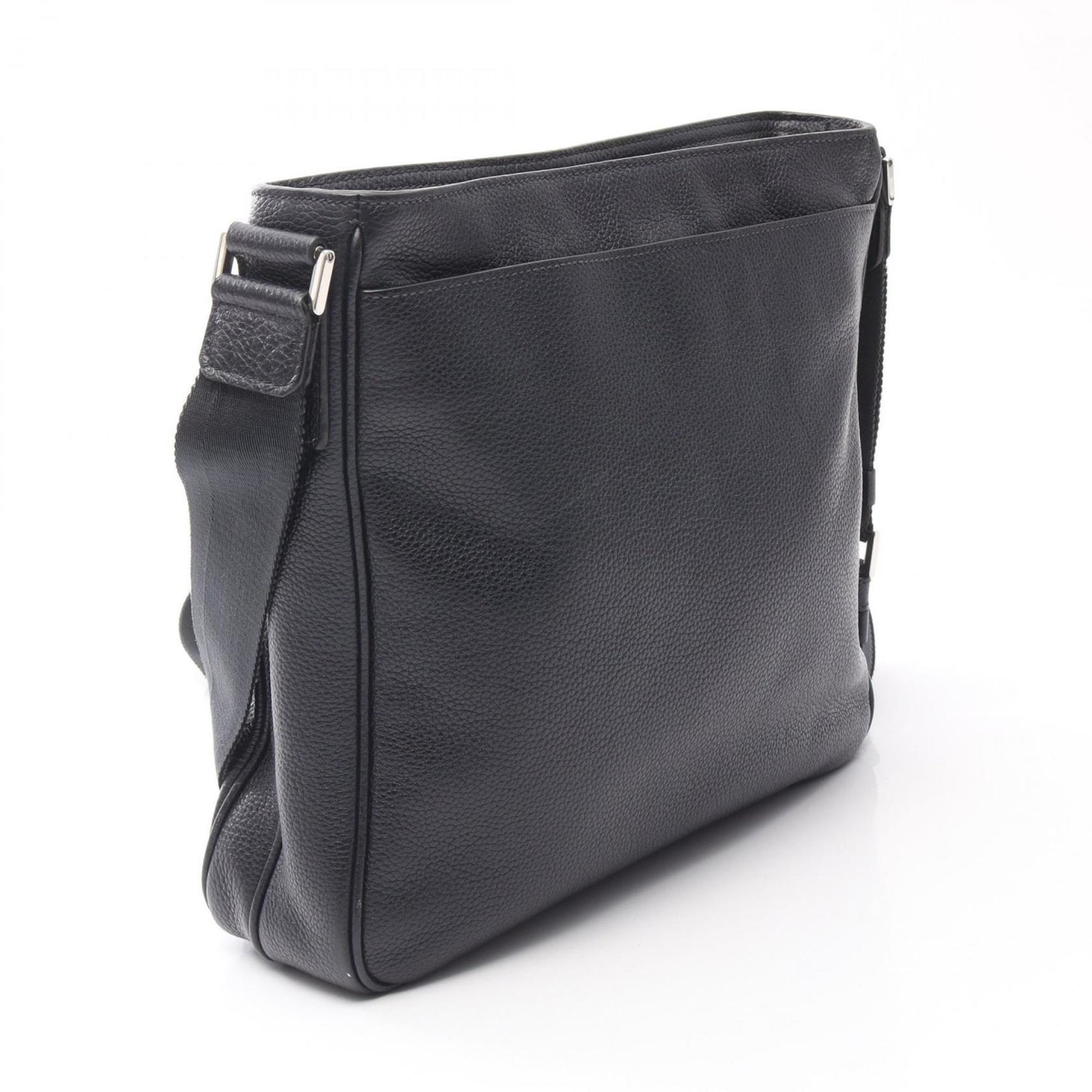 Prada Shoulder Bag, Leather, Blue, Men's/Women's