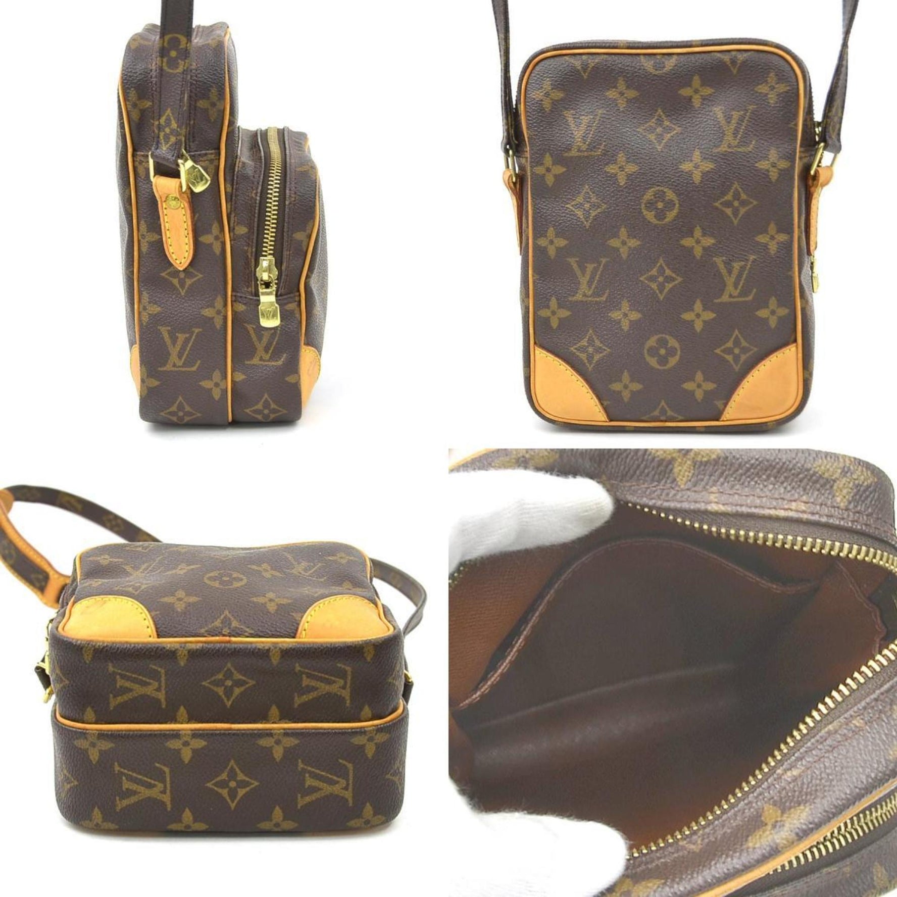 Louis Vuitton Monogram Amazon Shoulder Bag in Canvas, and Gold, Men's