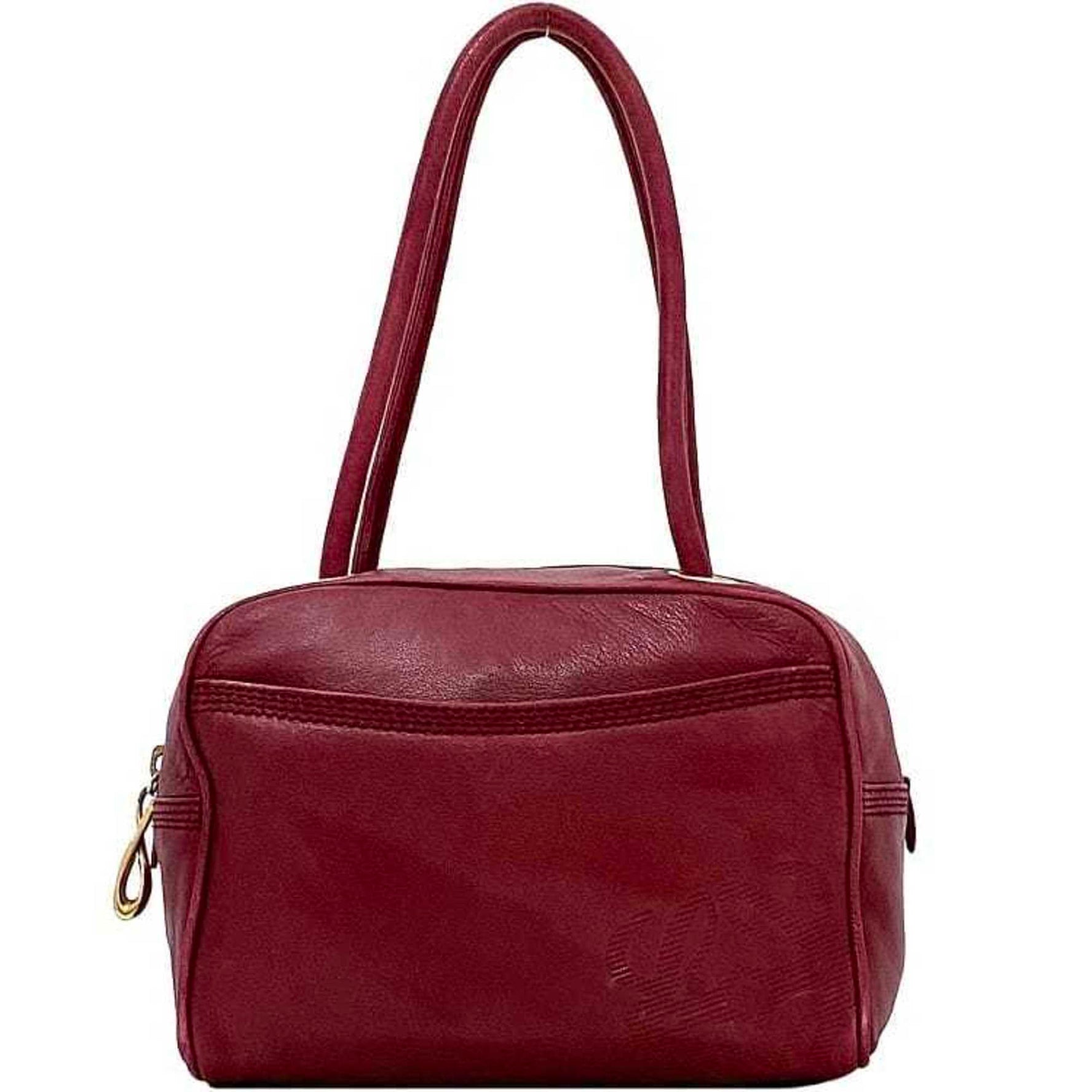 LOEWE handbag ec-23111 Bordeaux Anagram Nappa leather soft nappa engraved ladies mini boston