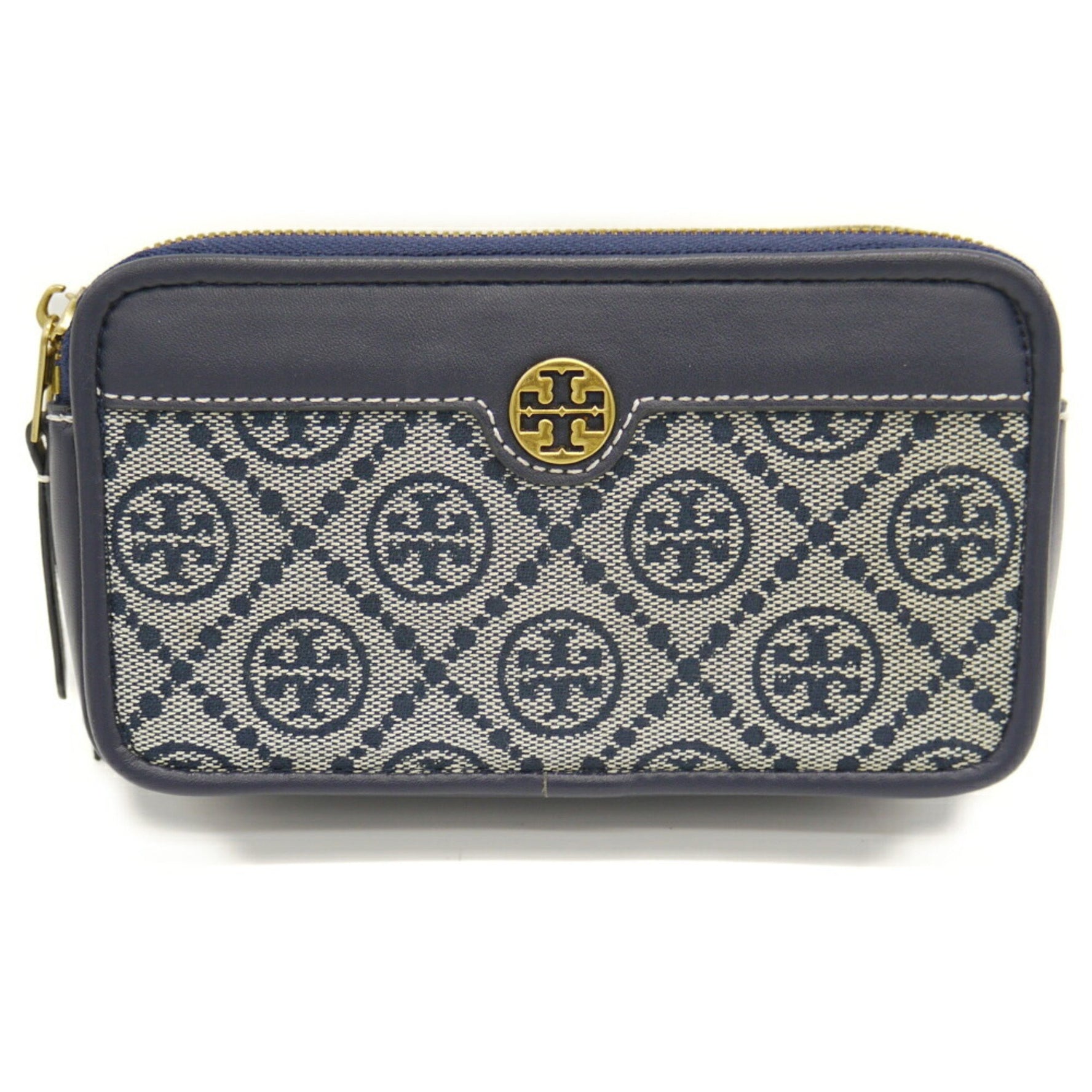 TORY BURCH T Monogram Double Zip Shoulder Bag in Jacquard