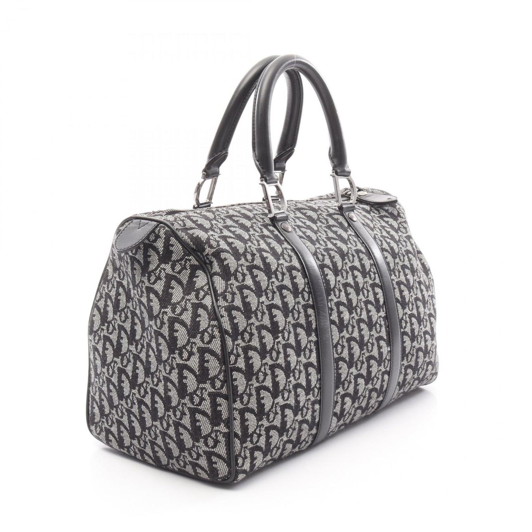 Christian Dior Dior Trotter handbag, canvas and leather, gray black