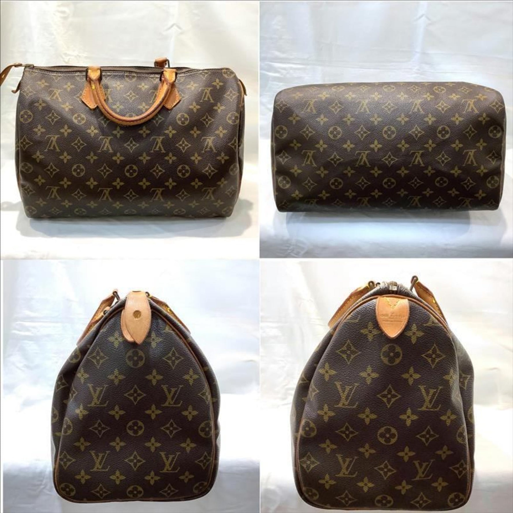 Louis Vuitton Speedy 35 Monogram M41524 Boston Bag with Key (No. 227) VL864KB-9966