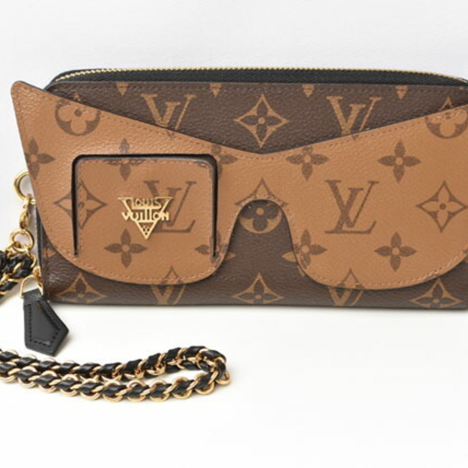 Louis Vuitton Wallet Monogram Reverse Long Zippy Shady Cat's Eye