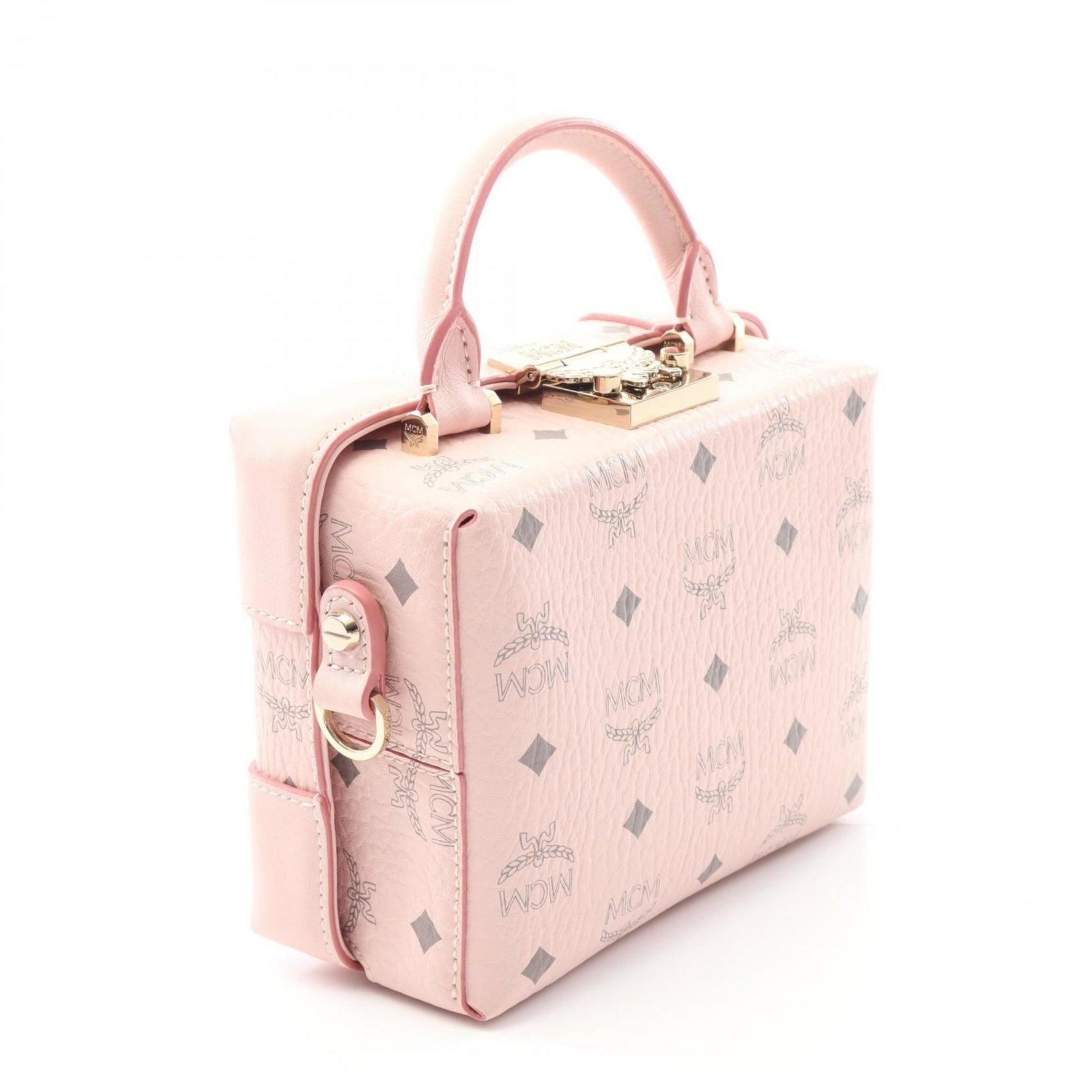 MCM Visetos Vanity Bag, Handbag, Leather