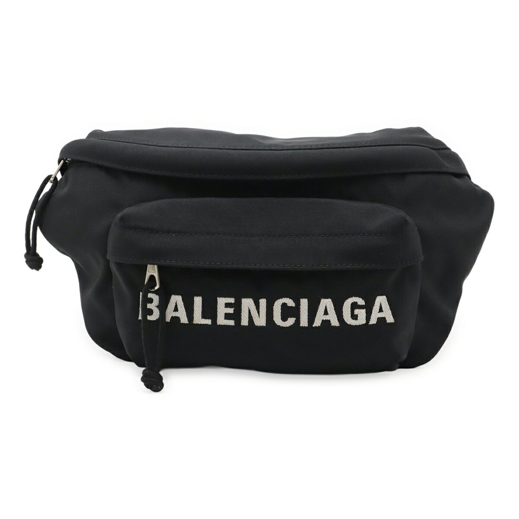 BALENCIAGA WHEEL body bag, waist pouch, belt nylon canvas, black, navy,