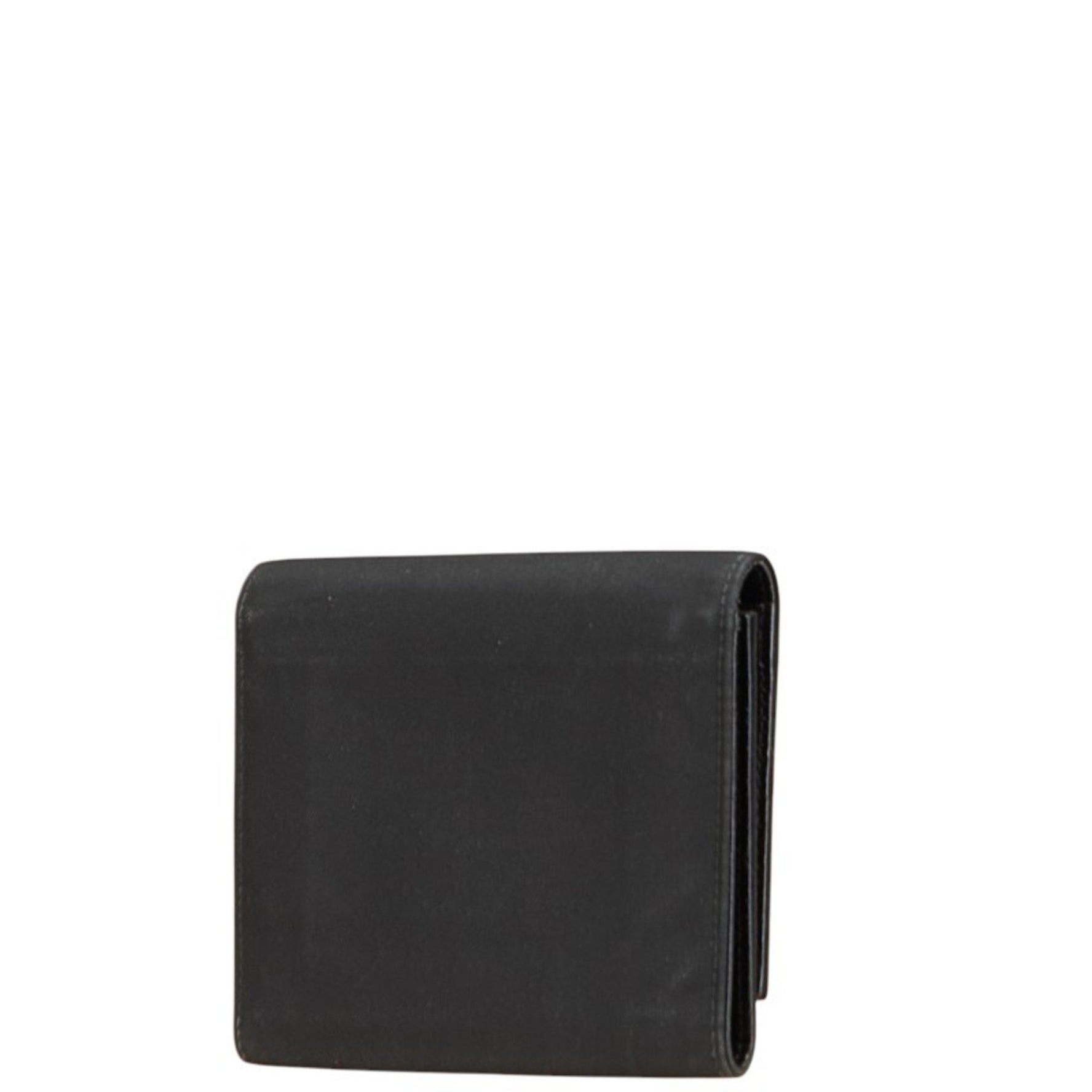 Prada Triangle Logo Plate Trifold Wallet Nylon