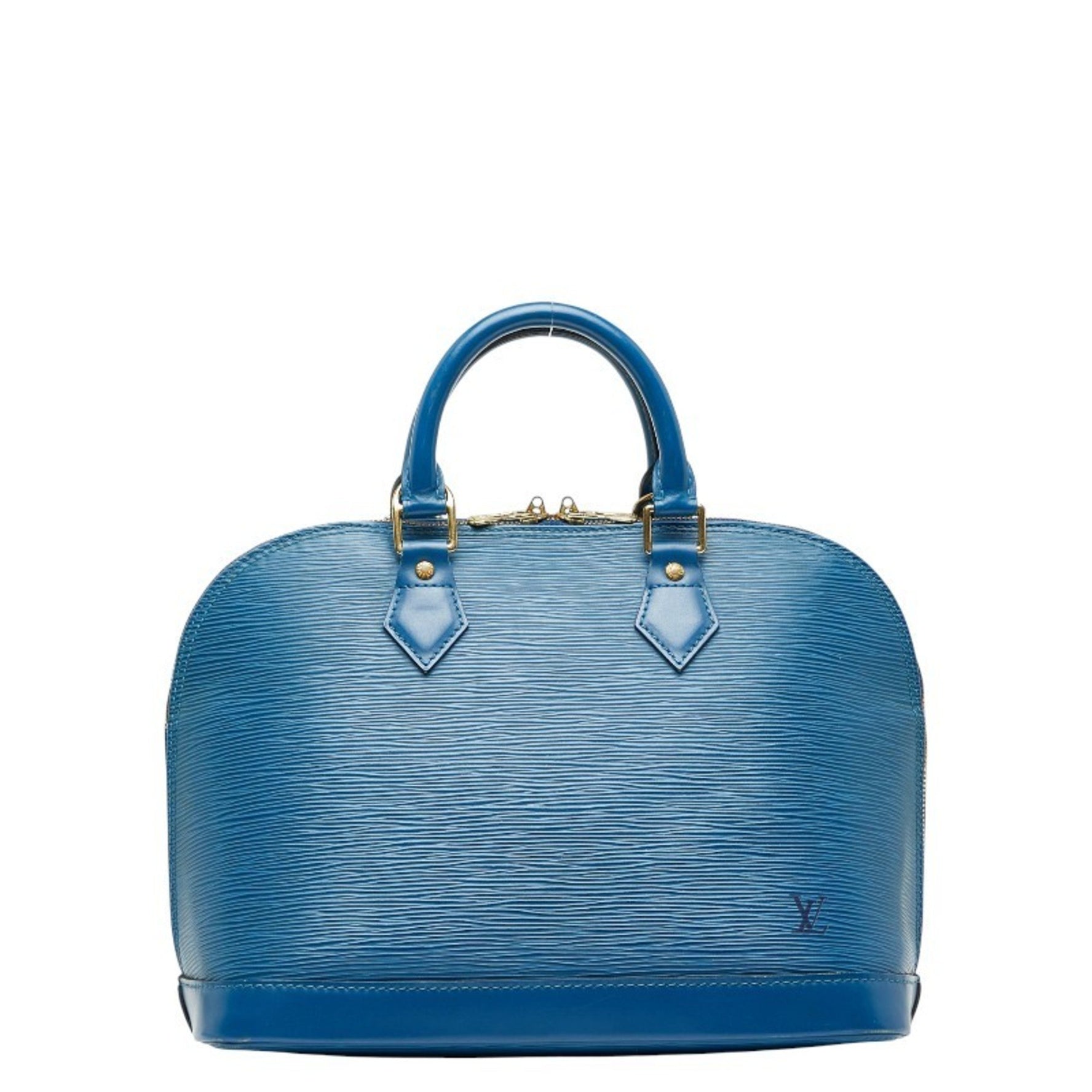 Louis Vuitton Epi Alma Handbag Toledo Blue Leather LOUIS VUITTON