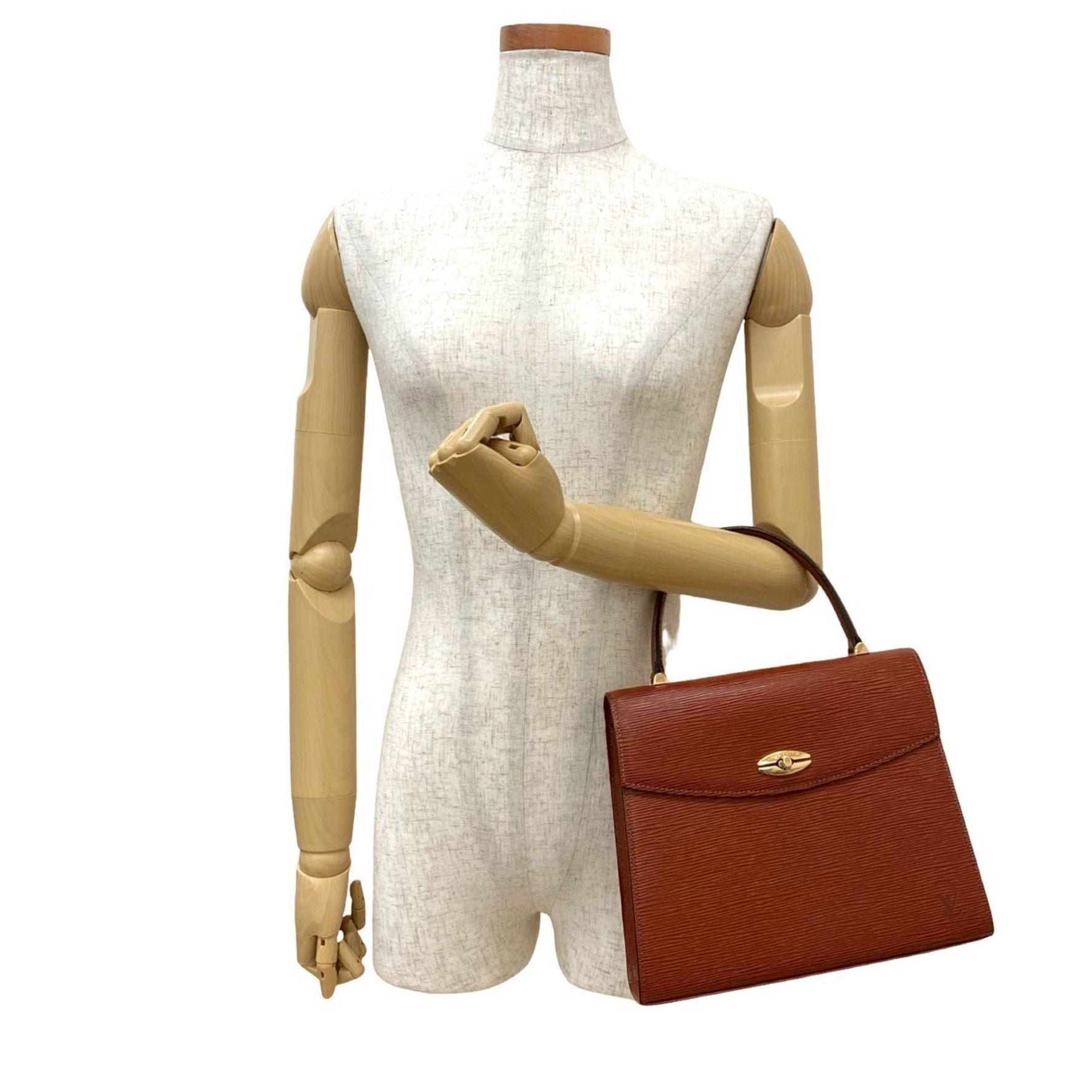 LOUIS VUITTON Vintage Malesherbes Epi Leather Turnlock Handbag, Kenya