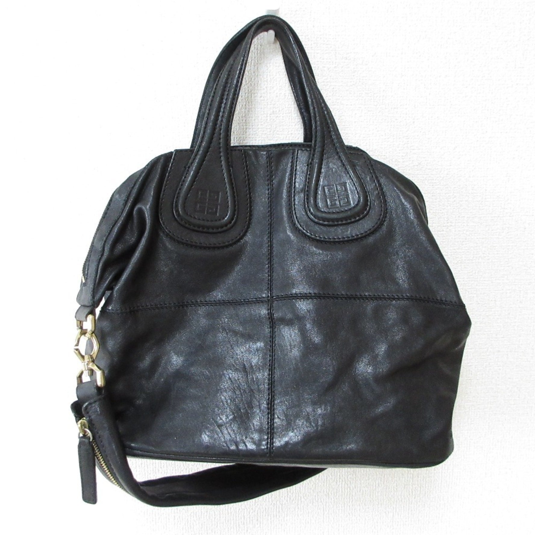 GIVENCHY Nightingale Leather Handbag Shoulder Bag Men Women