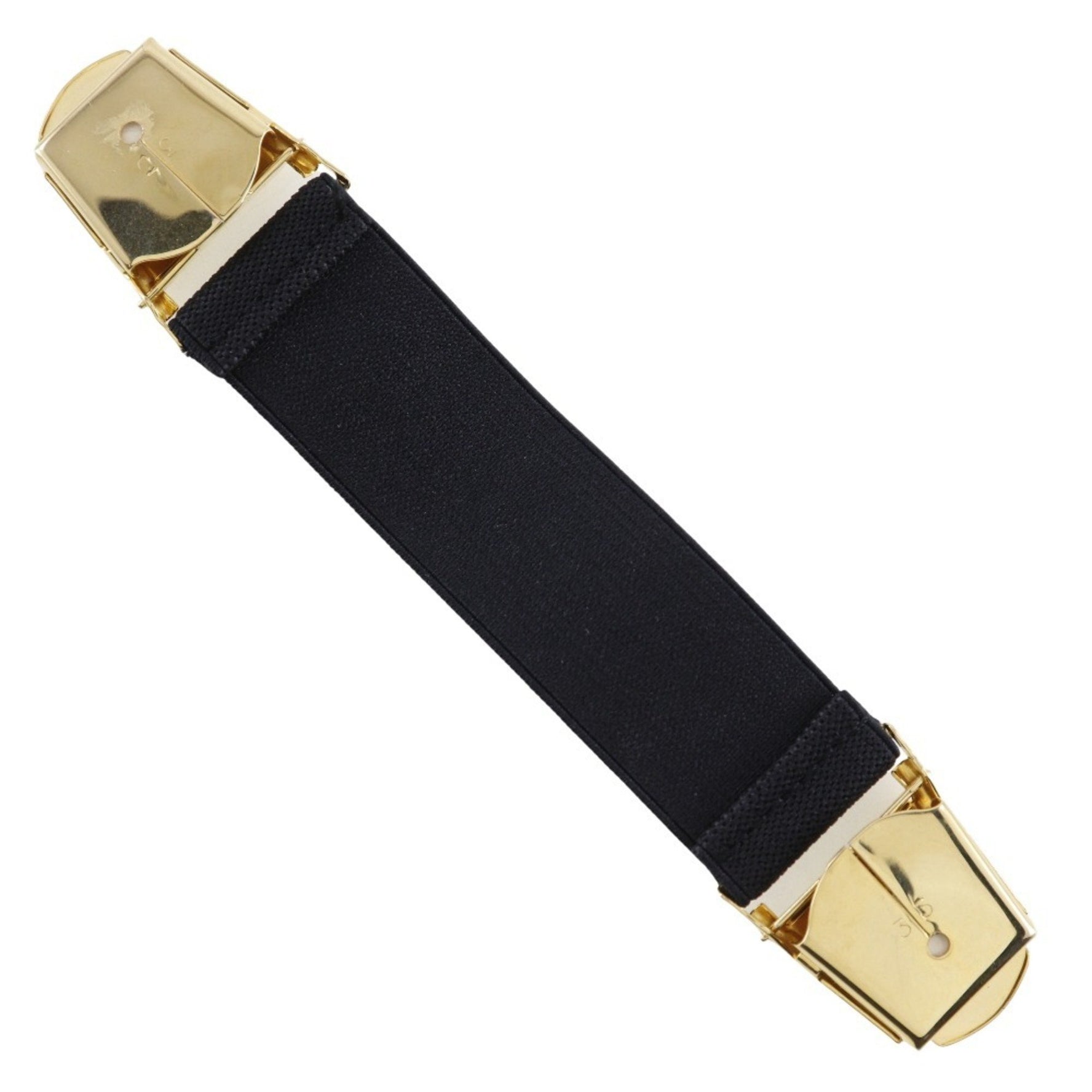 CHANEL Armband Clip Rubber x Gold Plated Black Arm band for Women