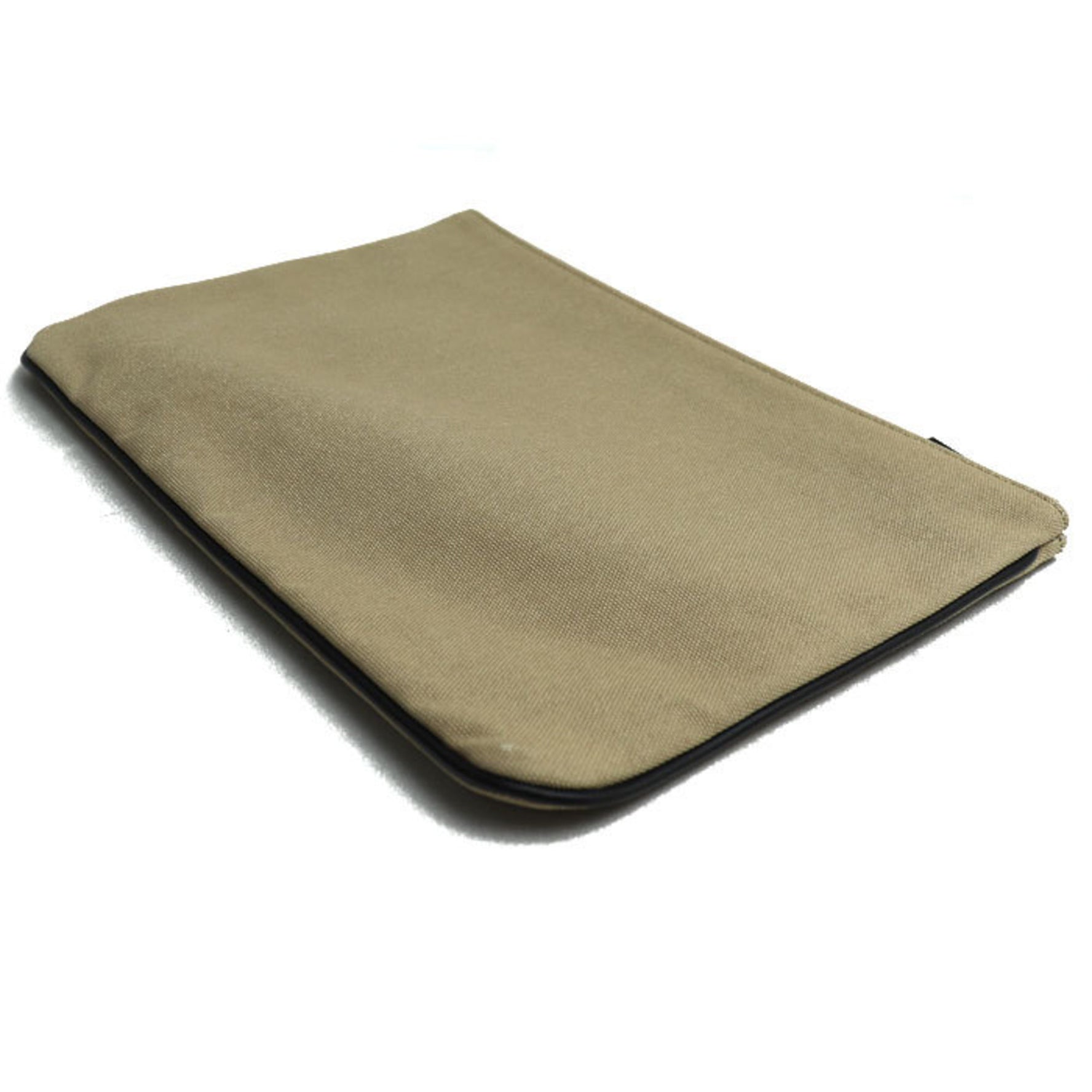 FENDI Flat Pouch Clutch Bag Beige 7N0111 Unisex