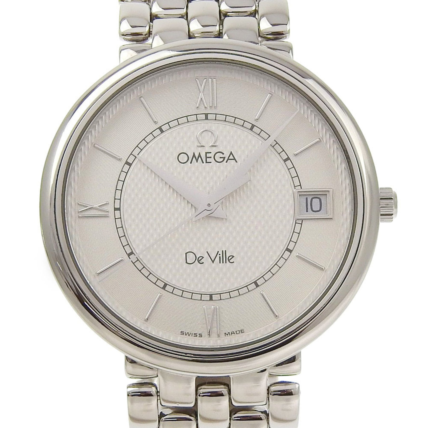 Like new OMEGA De Ville Prestige Date 7514 31 Dial Stainless Steel Quartz Watch, Approximately Battery Operated, Watch