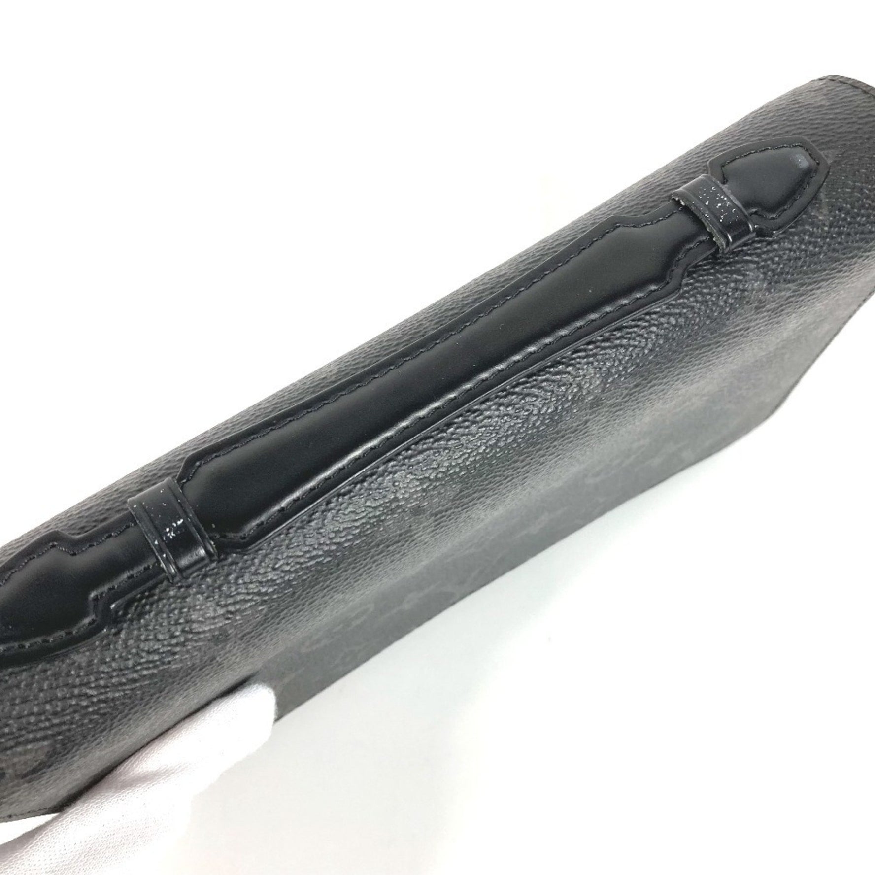 LOUIS VUITTON M61698 Monogram Eclipse Zippy XL Travel Case, Handbag, Long Wallet, Canvas, Men's, Black