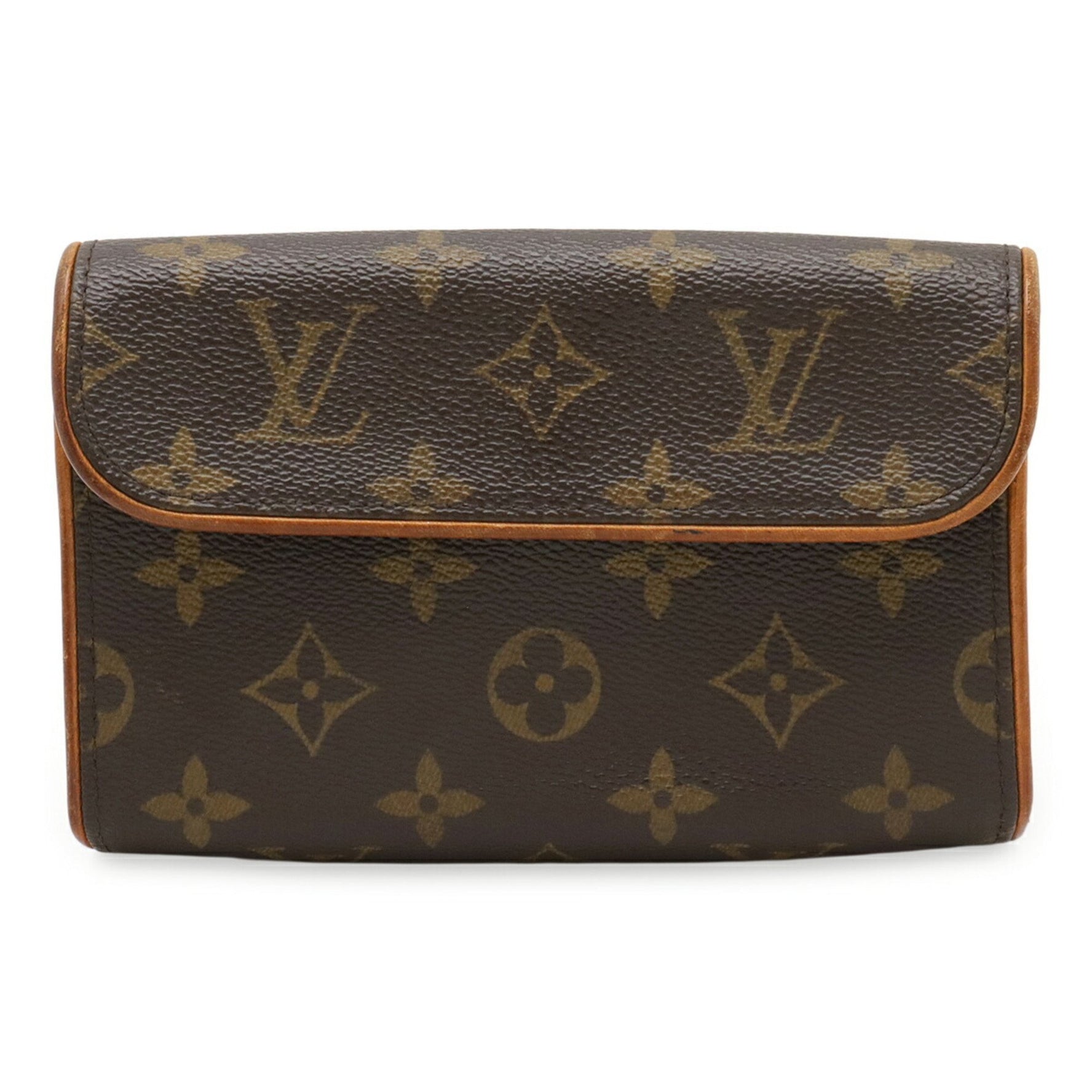 Louis Vuitton Monogram Florentine Pochette, Waist Pouch, Hip Bag, Clutch Size Small
