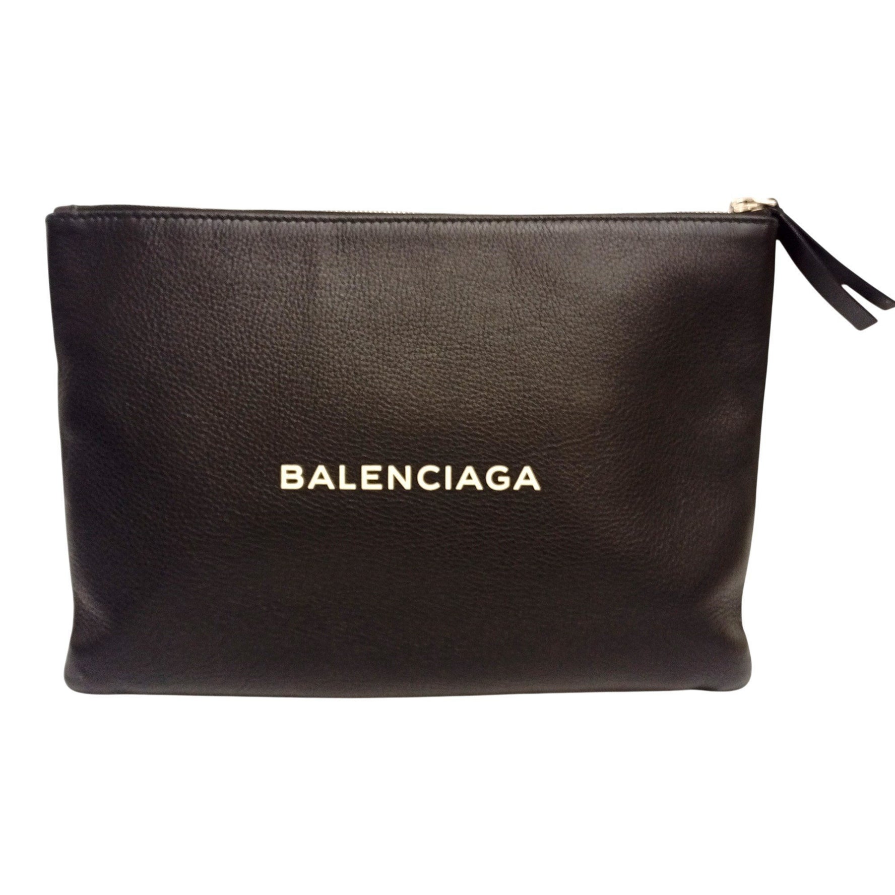 BALENCIAGA Leather Clutch Bag