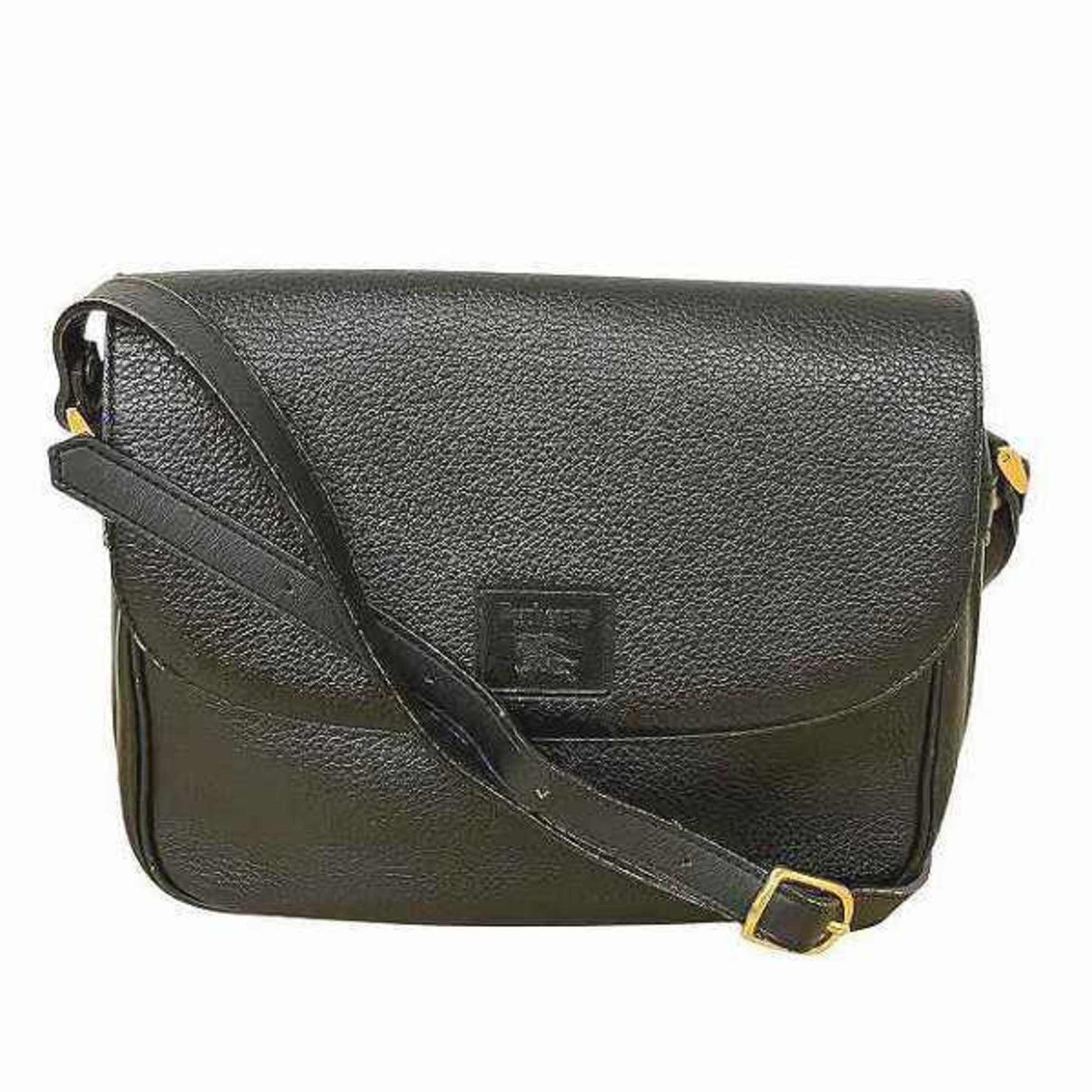 Burberry black leather shoulder bag for women