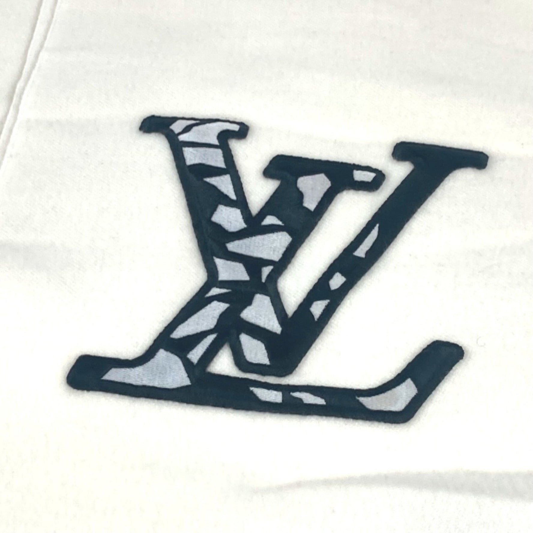 LOUIS VUITTON M79377 LV SKI Scarf Ice Wool Men's White