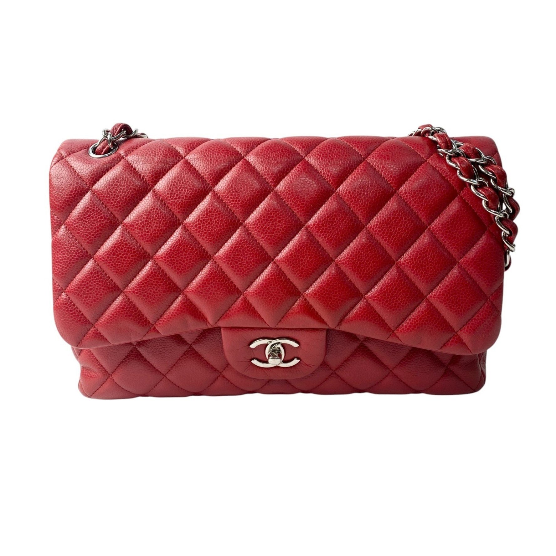 CHANEL Double Flap Matelasse Shoulder Bag with Turn Lock, No. 14