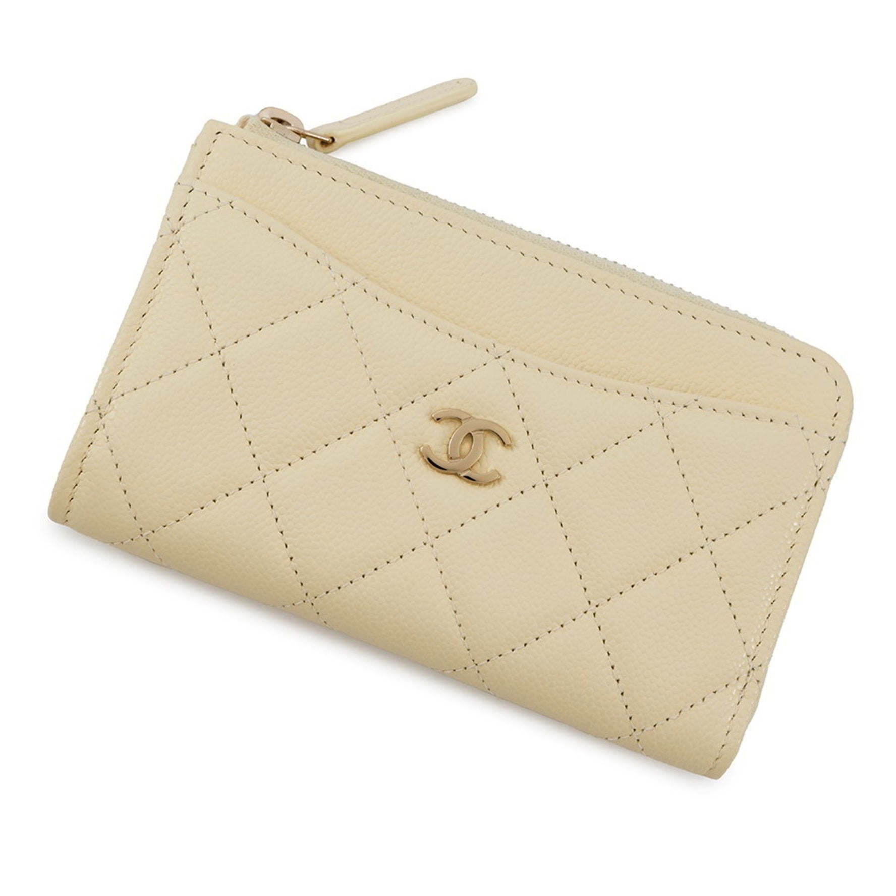 Chanel Wallet/Coin Case, Matelasse Coco Mark, Caviar Leather, Fragment, Business Card Holder/Card Case