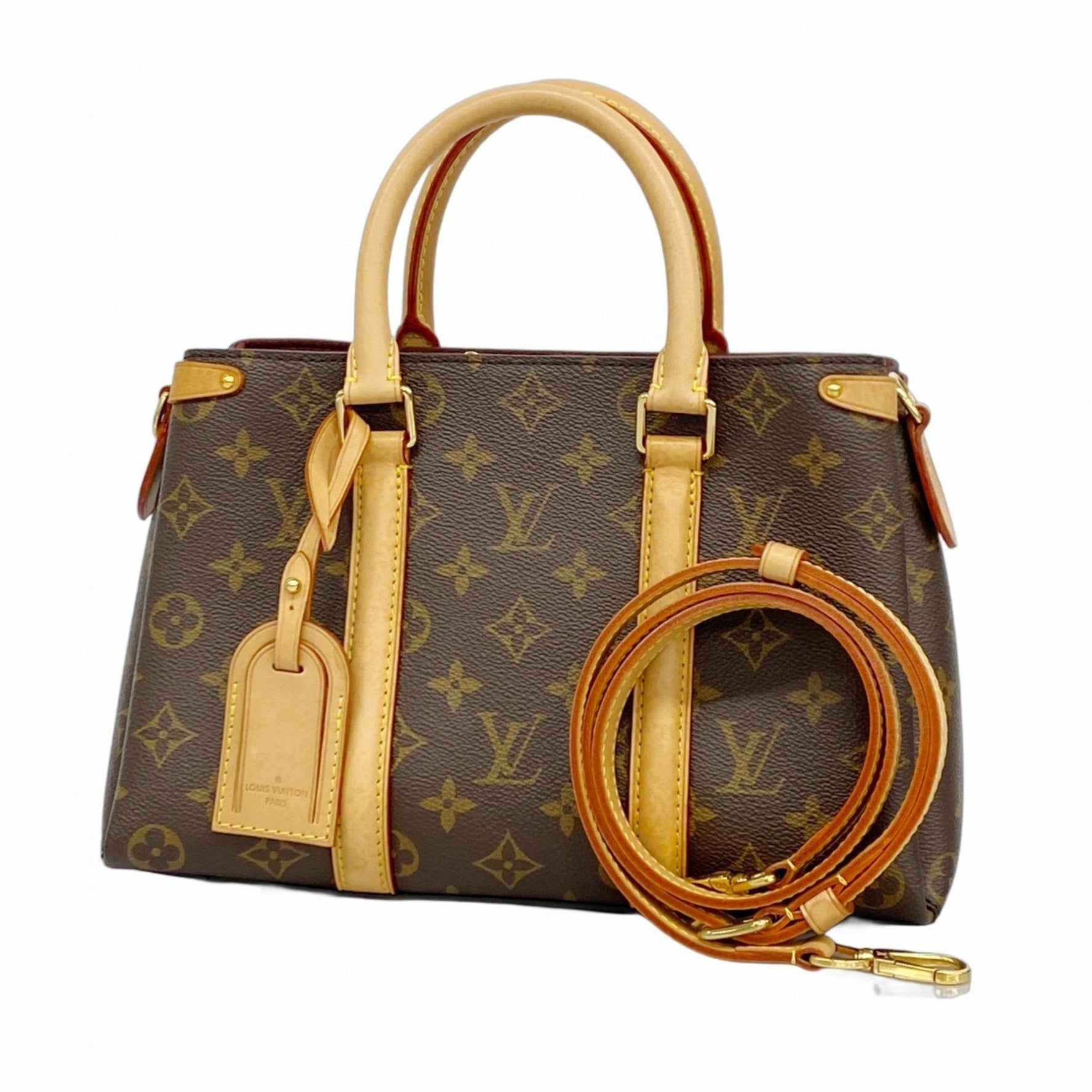 Louis Vuitton Monogram Soufflot BB Handbag M44815 Brown Women's