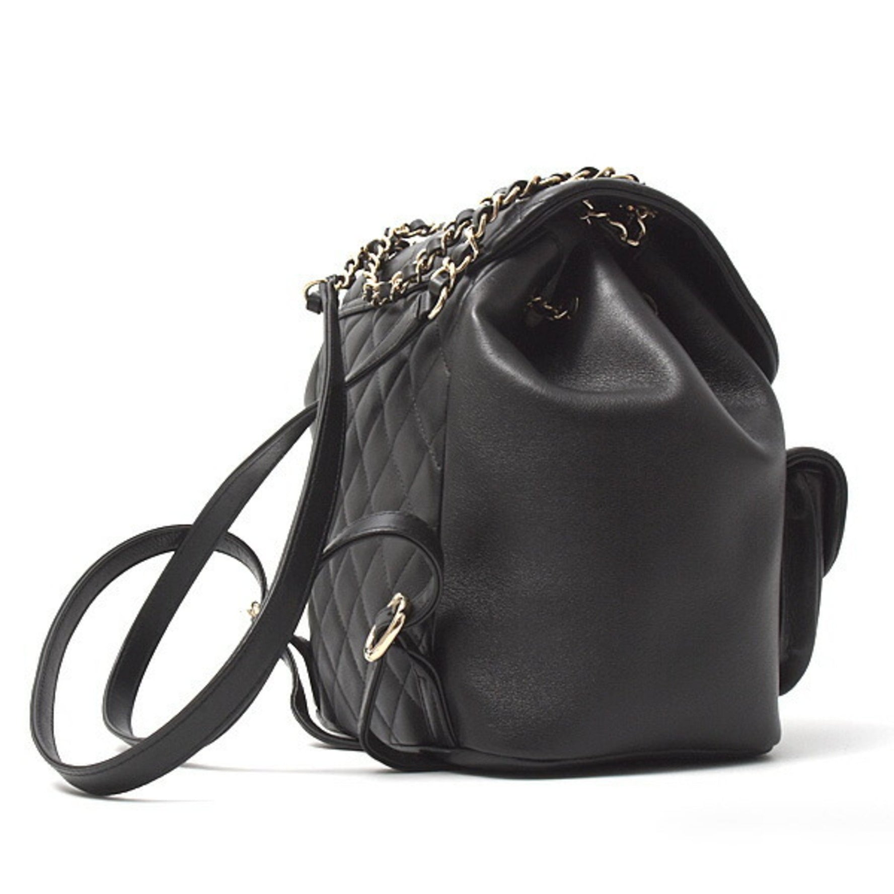 CHANEL Matelasse Backpack with Coco Mark, Lambskin
