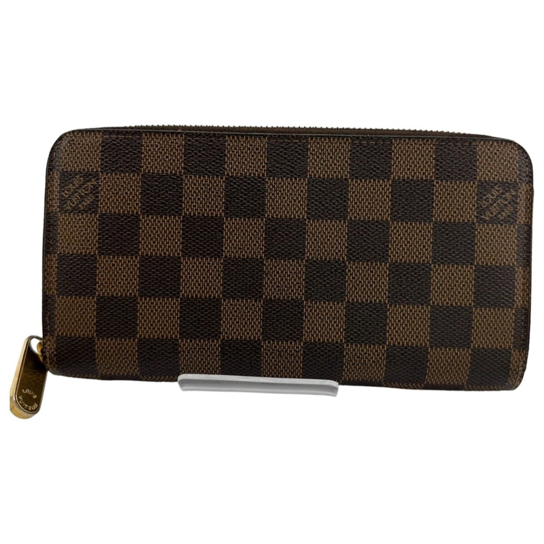 Louis Vuitton LOUIS VUITTON Long Wallet Round Damier Zippy N60015 Brown LV