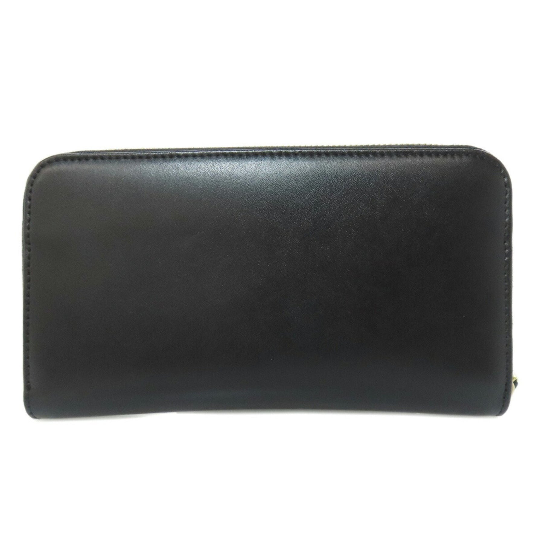 Fendi round long wallet leather
