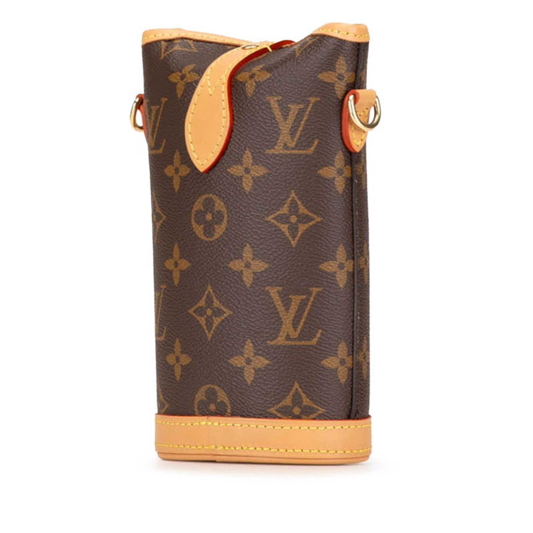 Louis Vuitton Monogram Fold Me Pouch Shoulder Bag M80874 Brown PVC Leather Women's LOUIS VUITTON