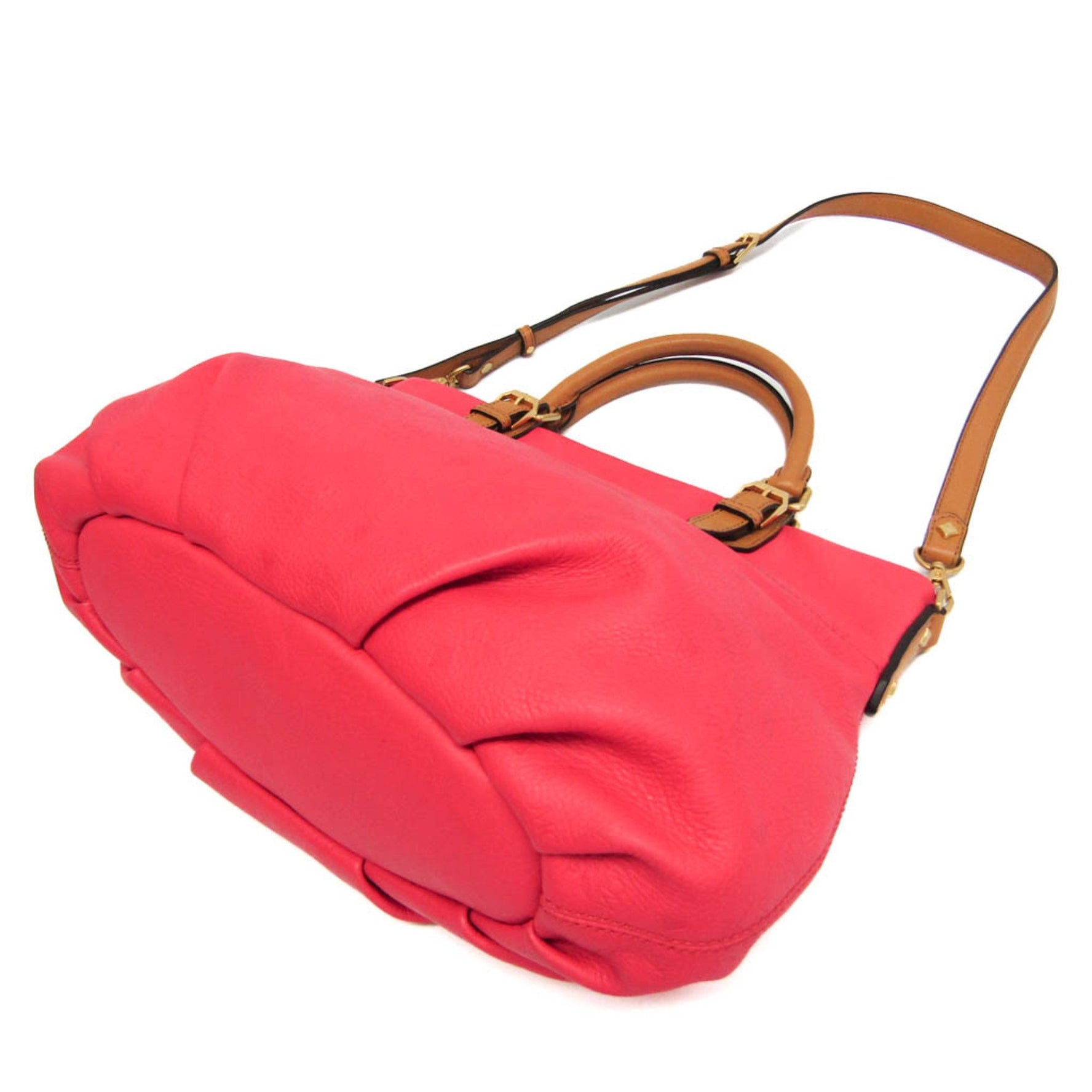 MCM Leather Handbag,Shoulder Bag Brown,Pink