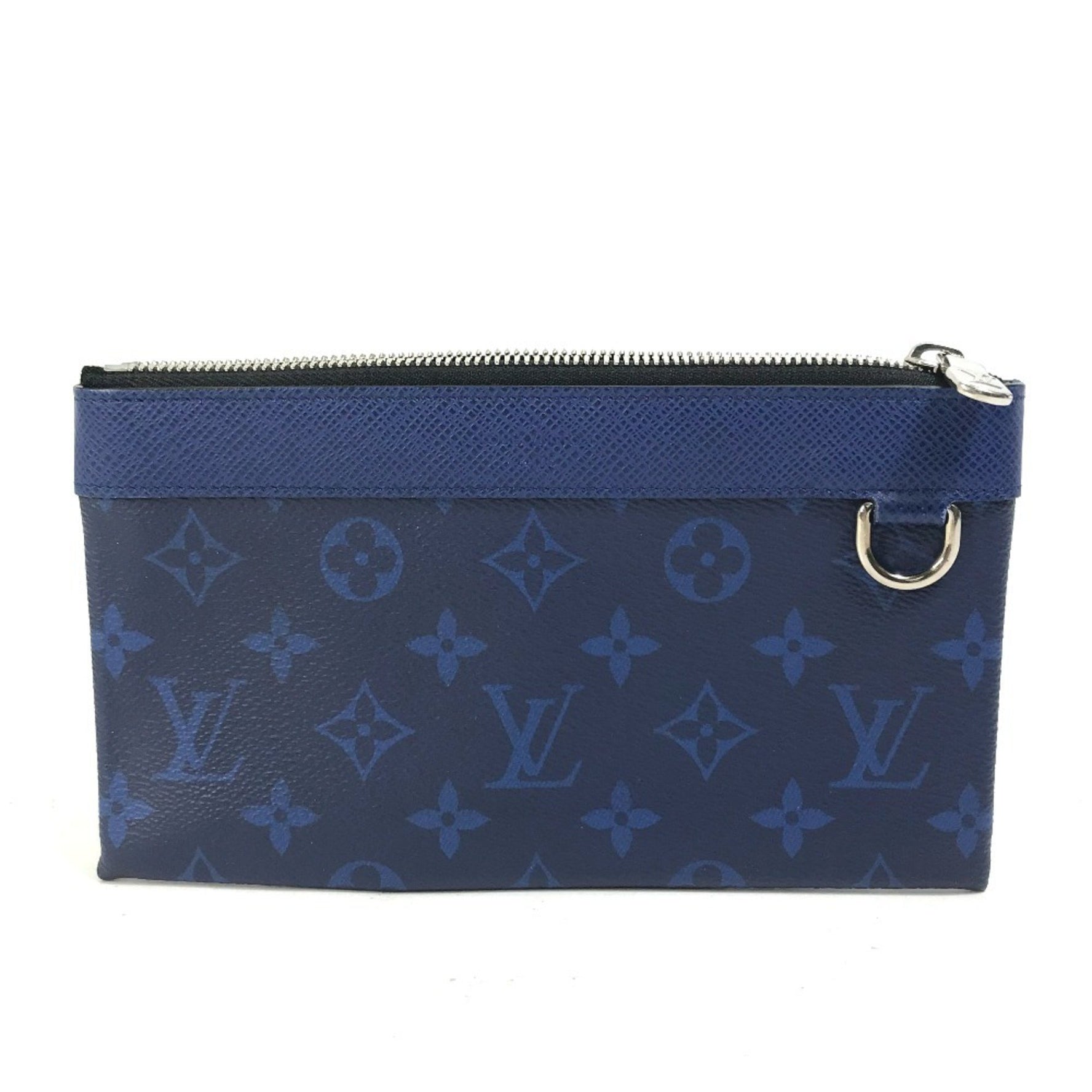 Louis Vuitton Taiga Rama Pochette Discovery PM Clutch Bag, Small Item Pouch, Leather
