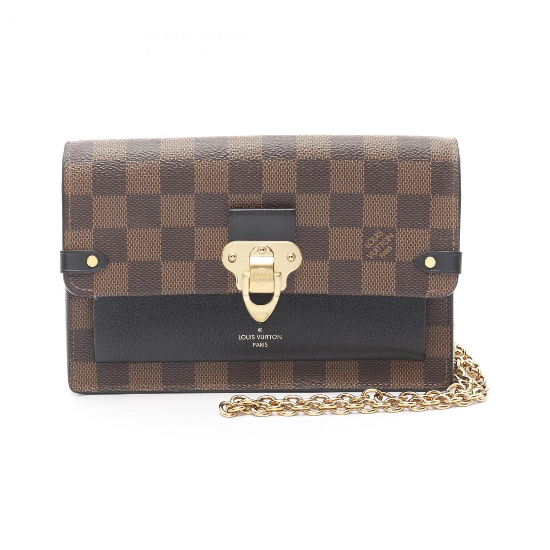 Louis Vuitton Portefeuille Vavin Shoulder Bag Coated Canvas Leather Damier