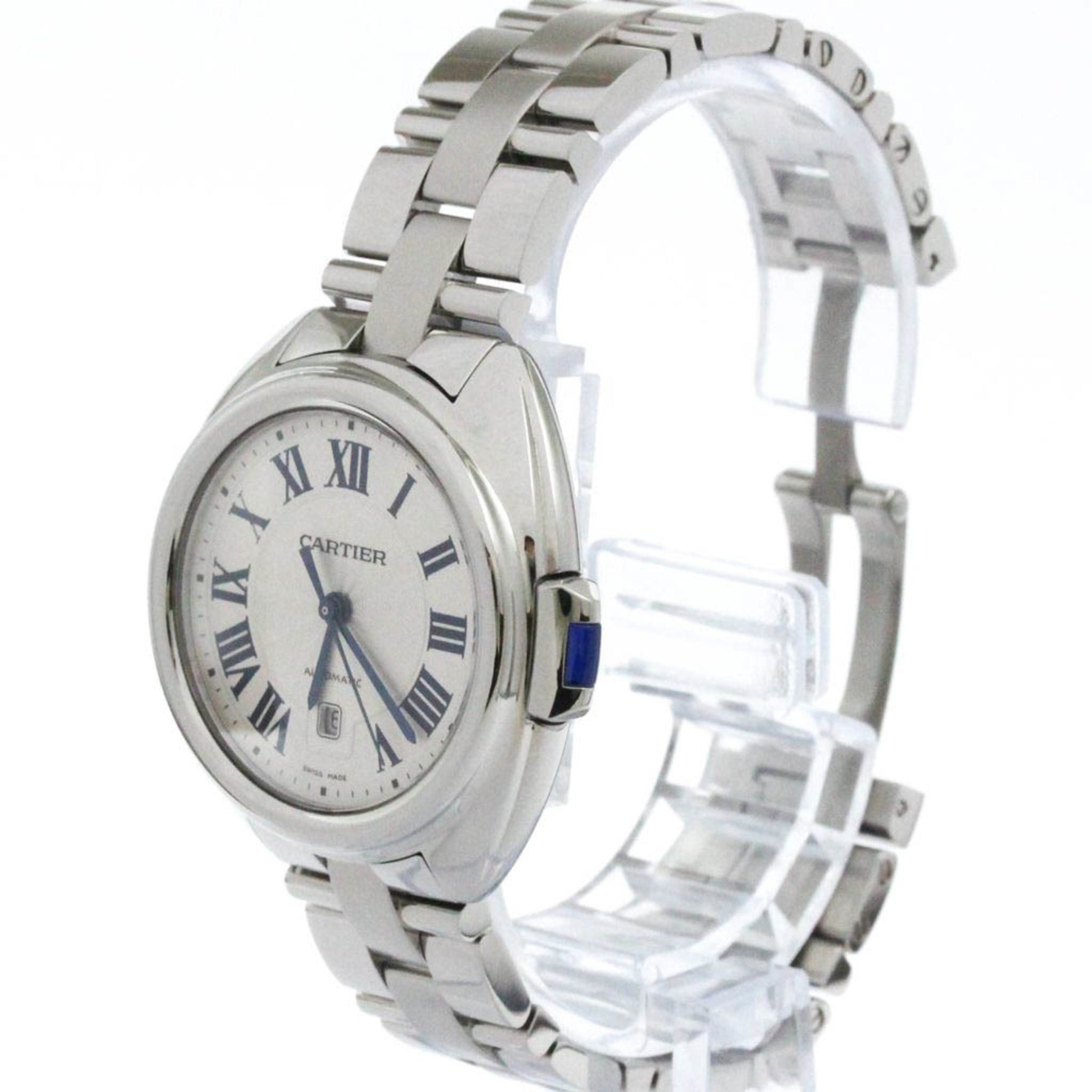 CARTIER Clé De Steel Automatic Ladies Watch Polished