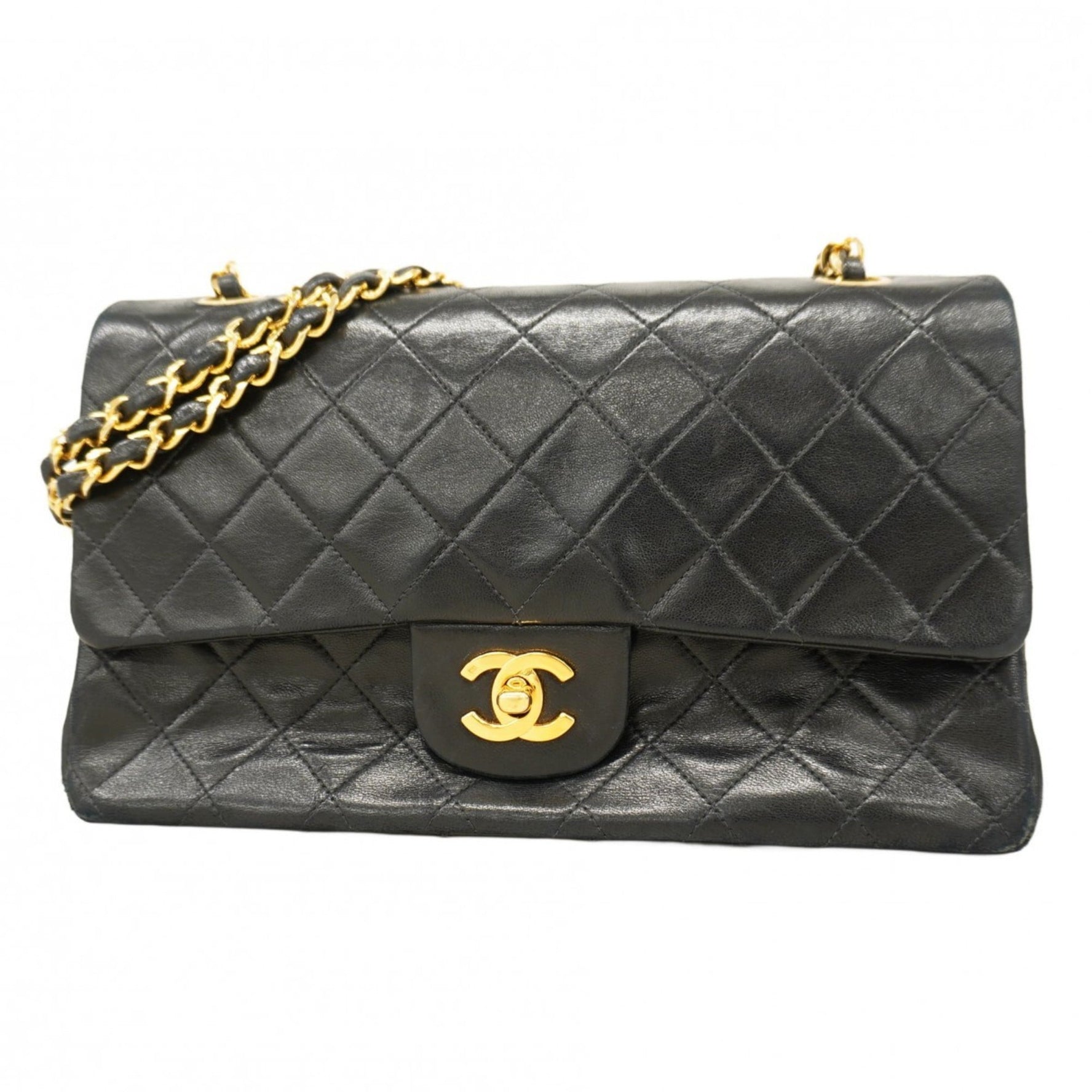 Chanel Matelasse Shoulder Bag with Double Flap and Chain, Lambskin
