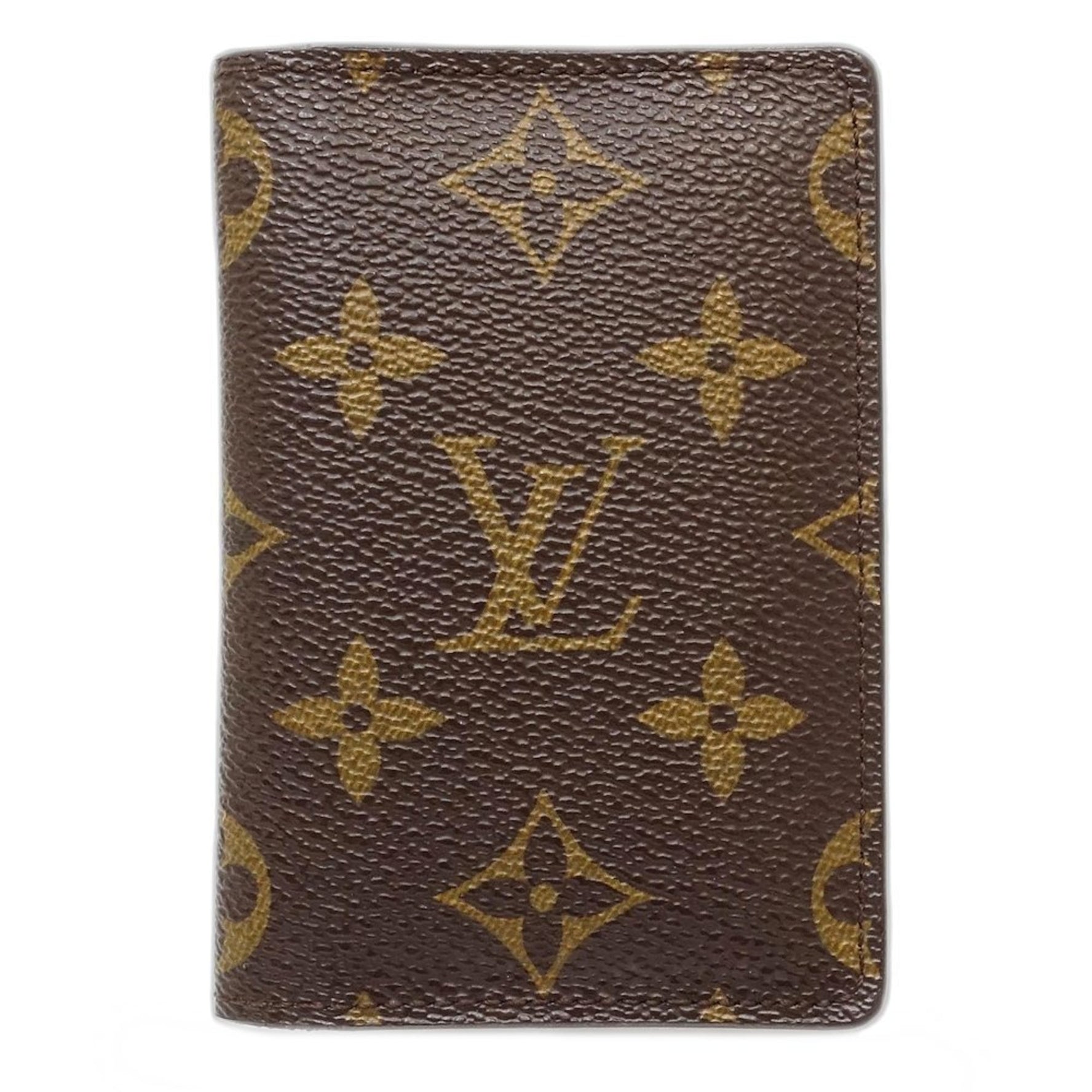 Louis Vuitton Monogram Business Card Holder/Card Case Organizer Deux Poche Brown