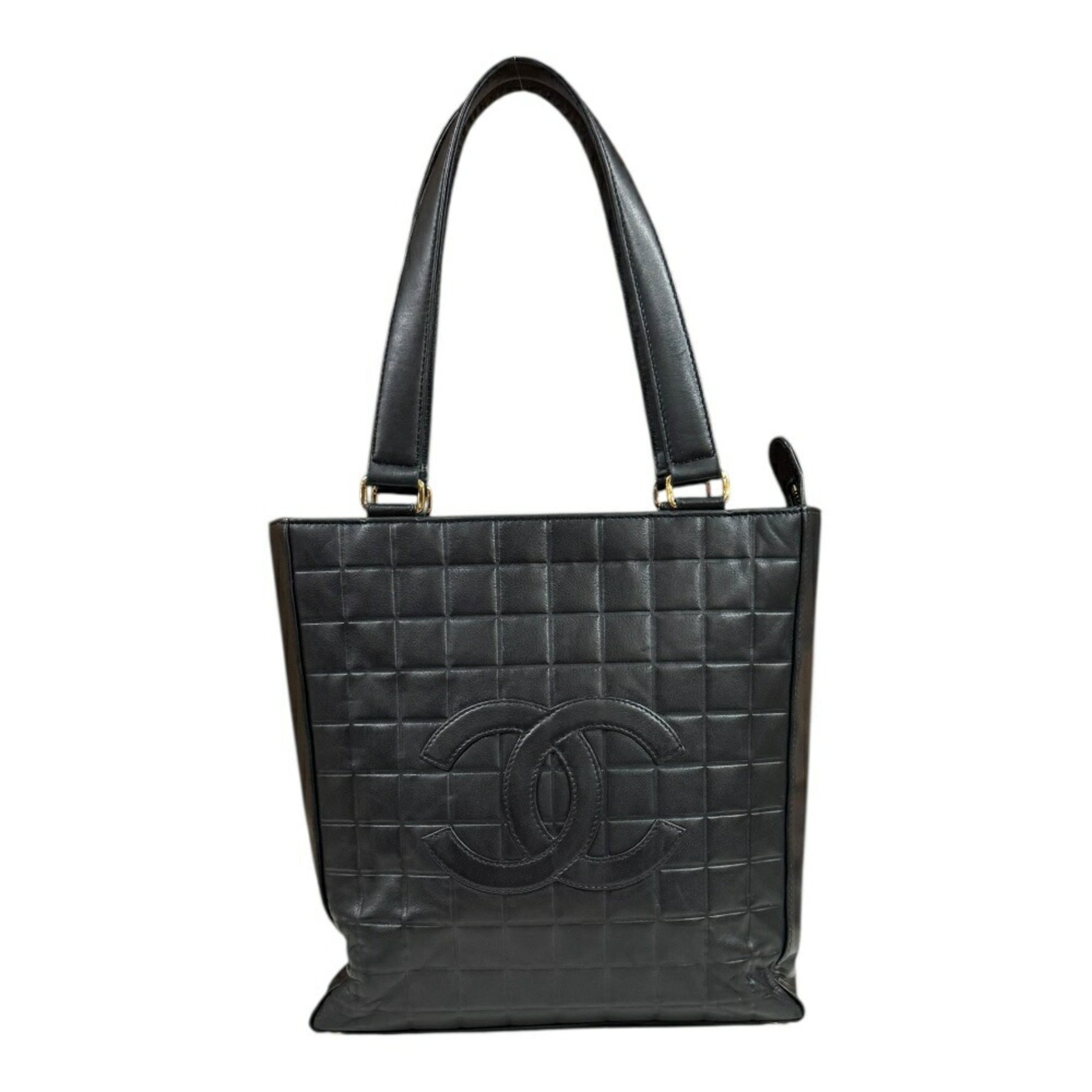 CHANEL Chocolate Bar Tote Bag, Lambskin