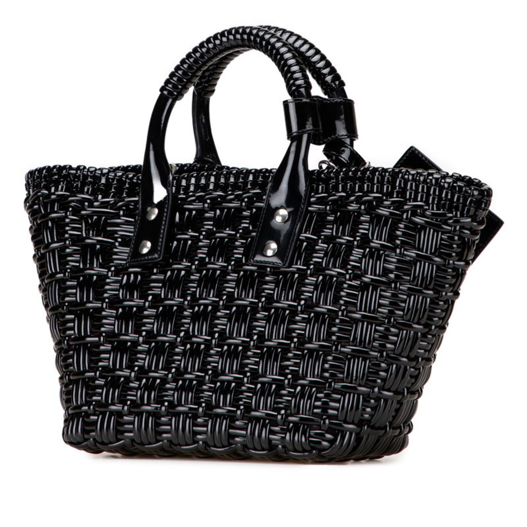 Balenciaga Bistro XS Shoulder Bag/Basket Bag, Patent Leather