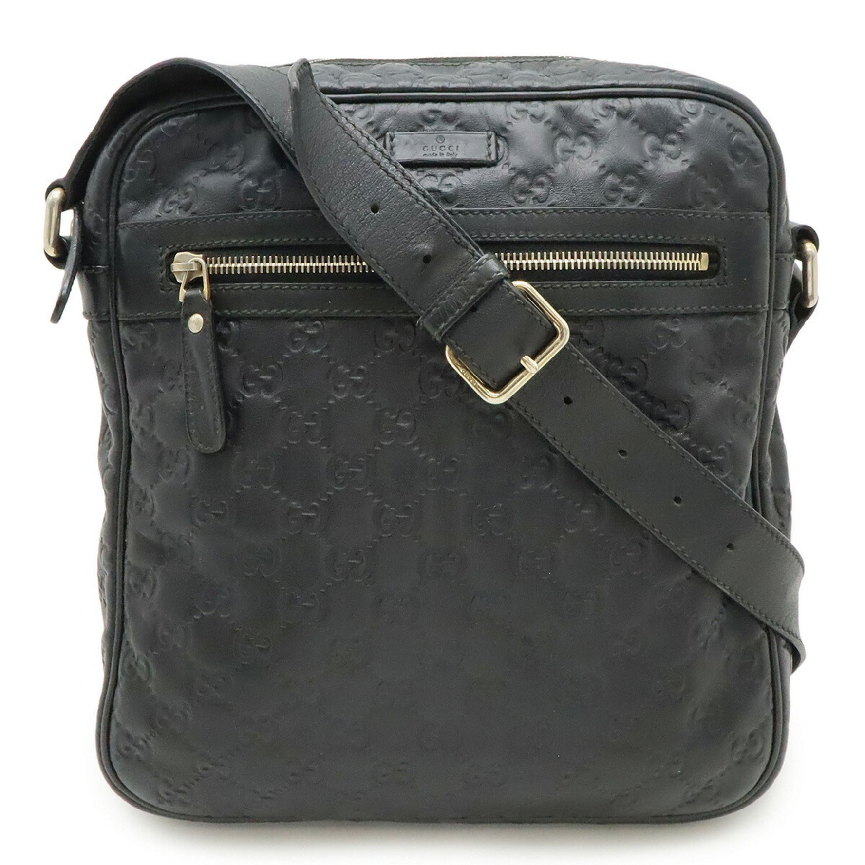 GUCCI Guccissima Shoulder Bag in Leather