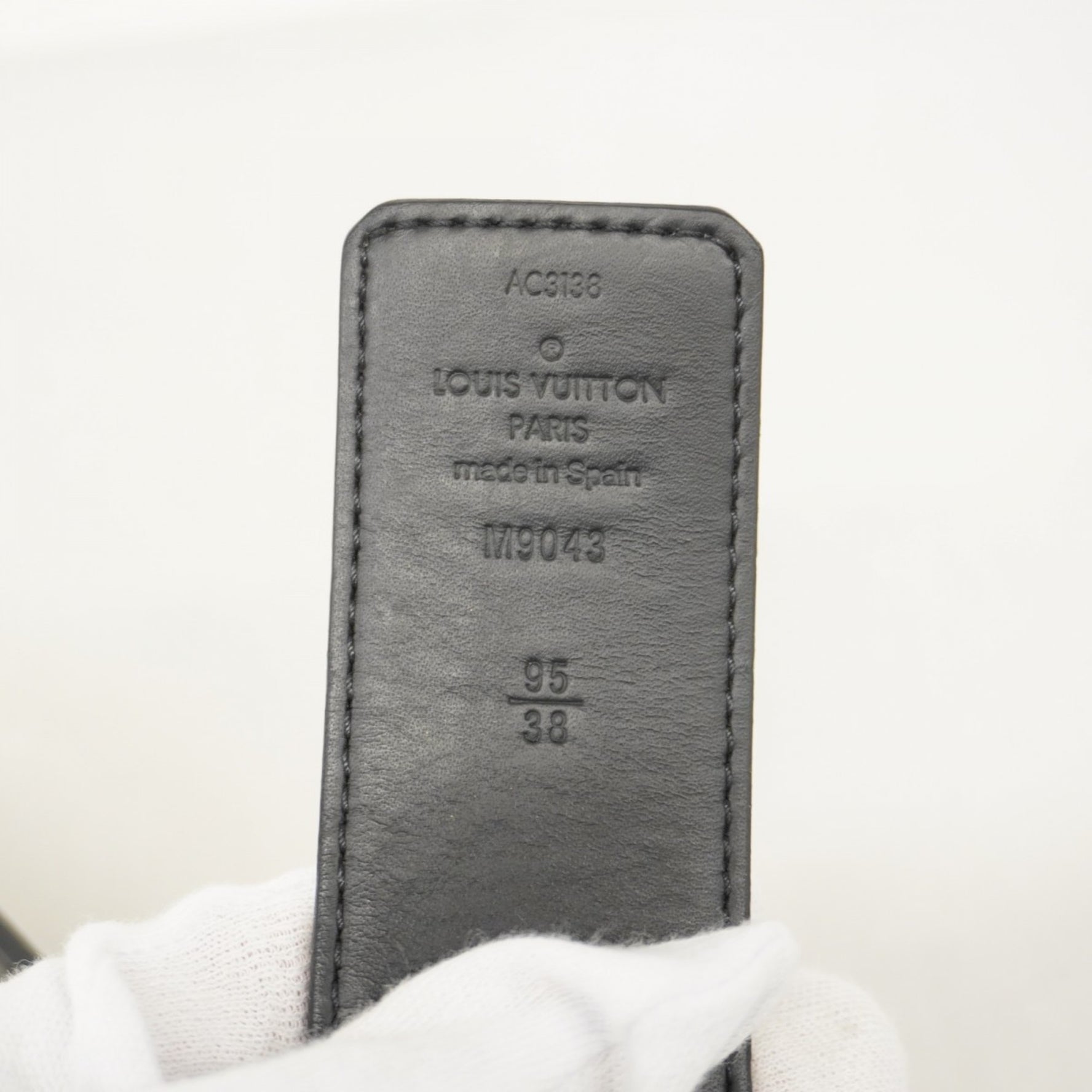 Louis Vuitton Monogram Eclipse Centurion LV Initial Belt