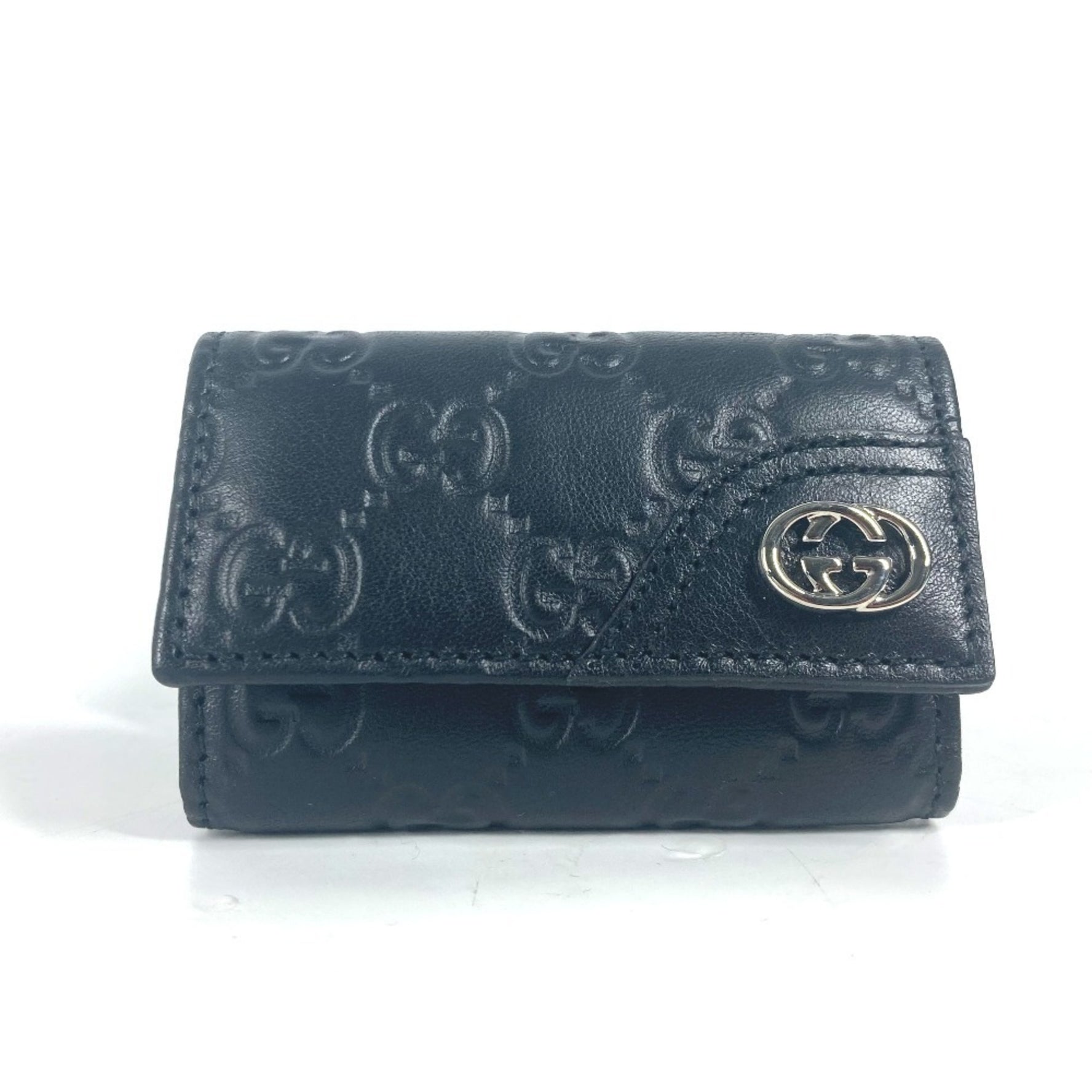 GUCCI Guccissima GG case, key shima leather, men's