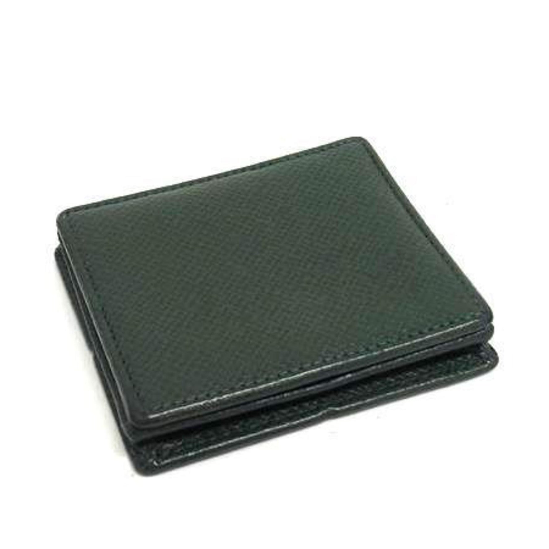 LOUIS VUITTON Taiga Porte Monnaie Boite Wallet/Coin Case Leather